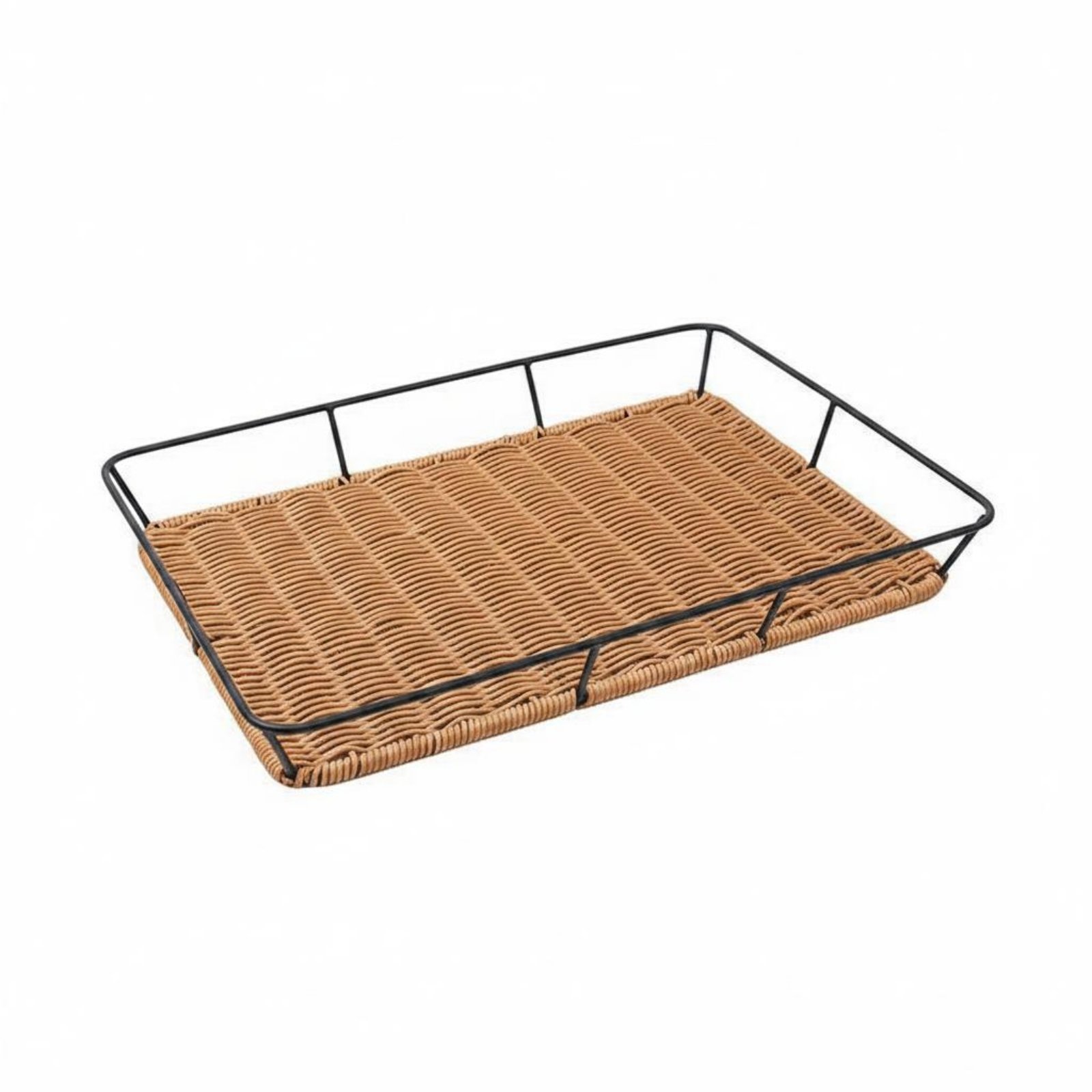 Rectangular Artificial Rattan Bread Basket