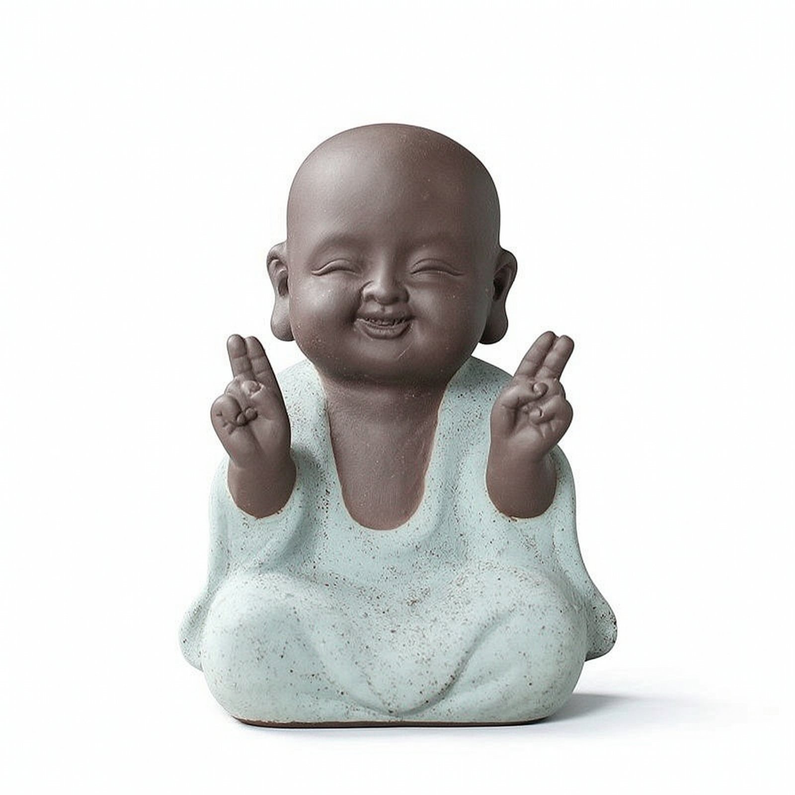 Seated Monk Resin Figurine