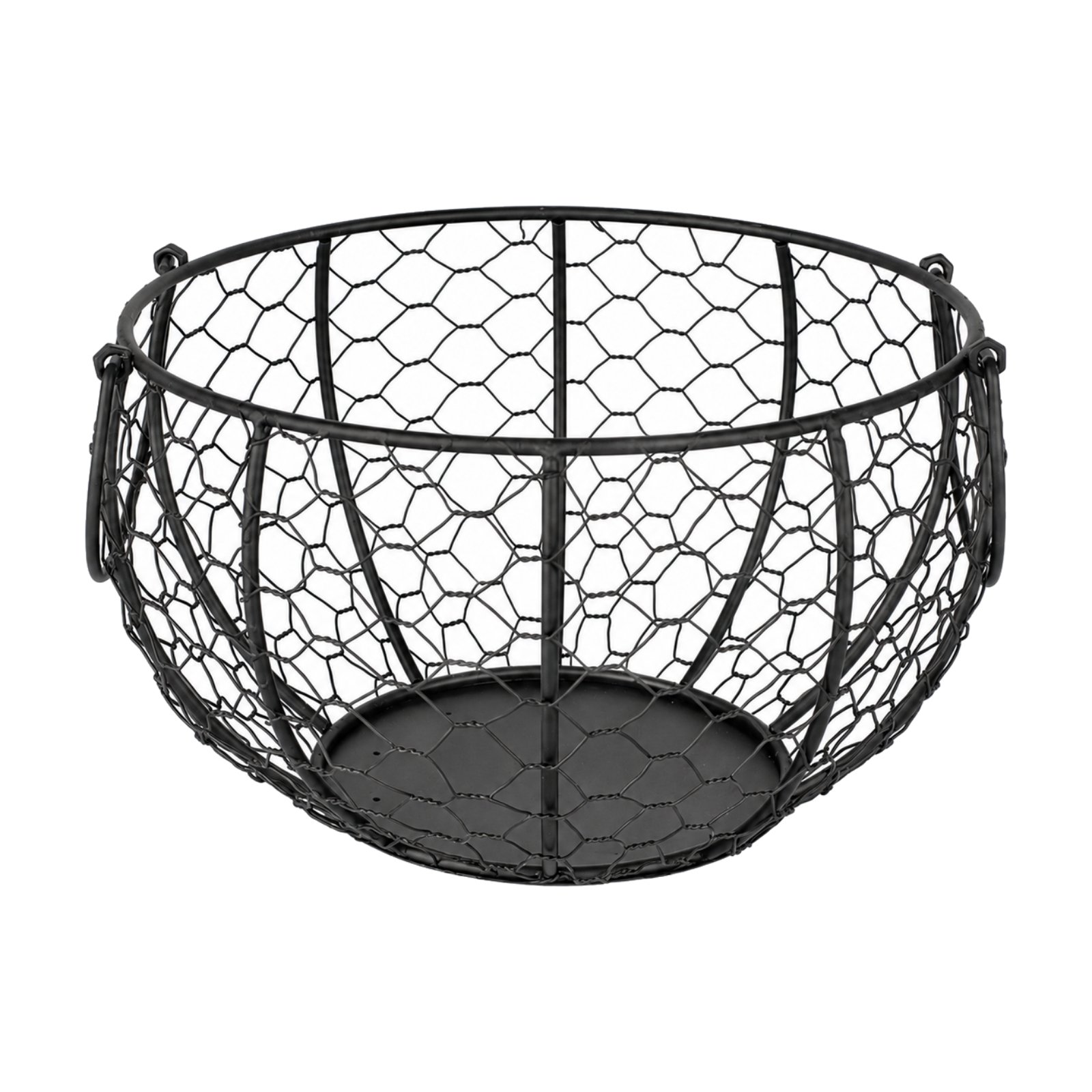 Handled Metal Wire Storage Basket