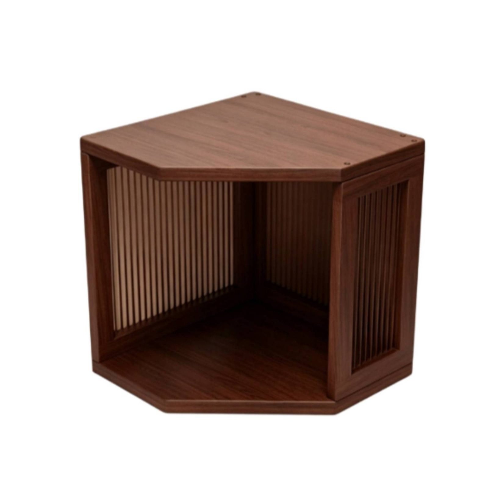 Octagonal Corner Desktop Shelf