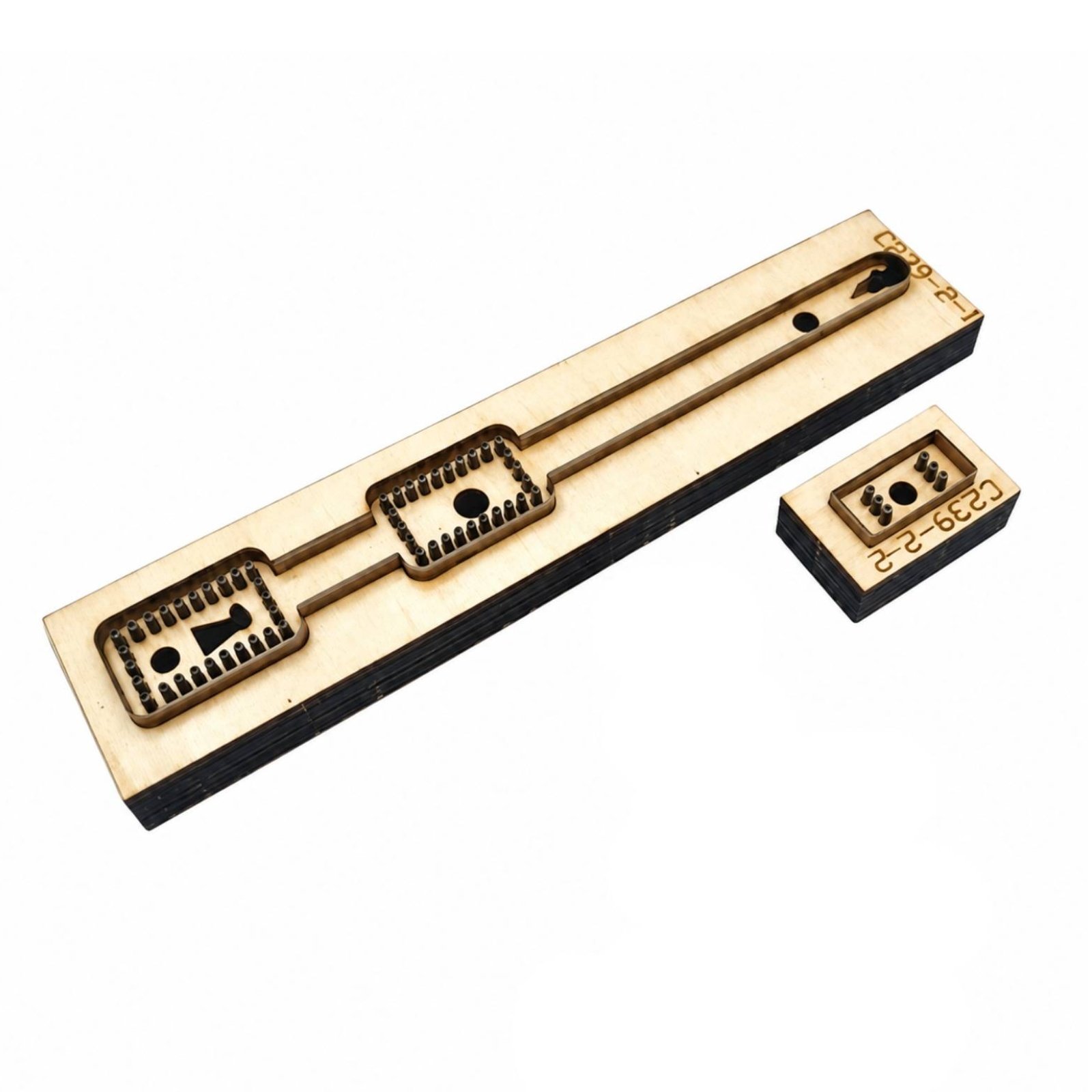 Leather Keychain Cutting Die Wooden Body