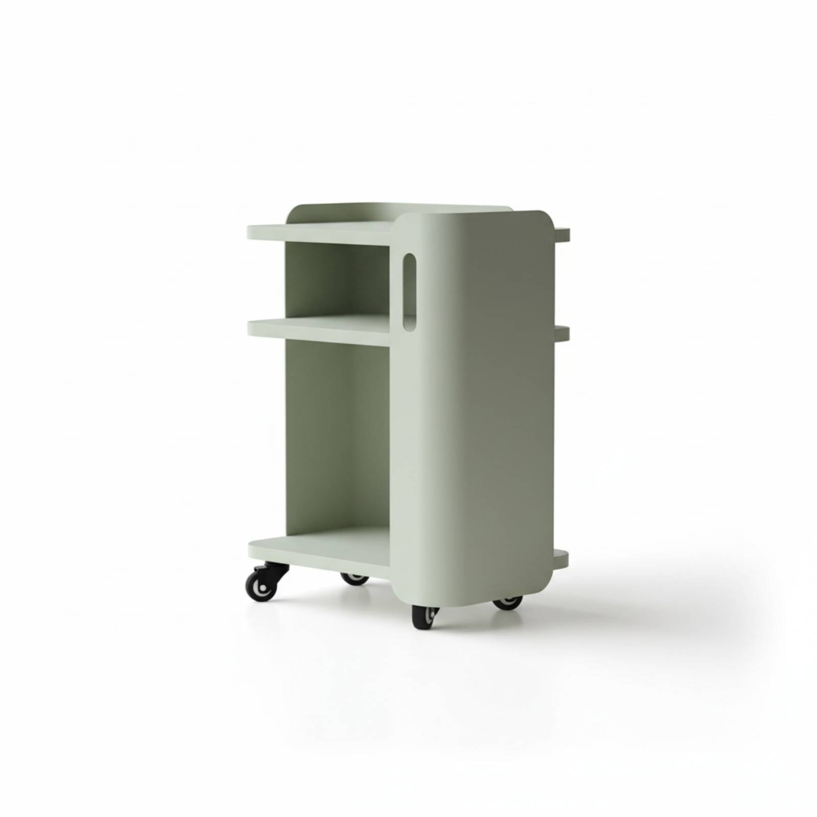 2-Tier Rolling Side Table