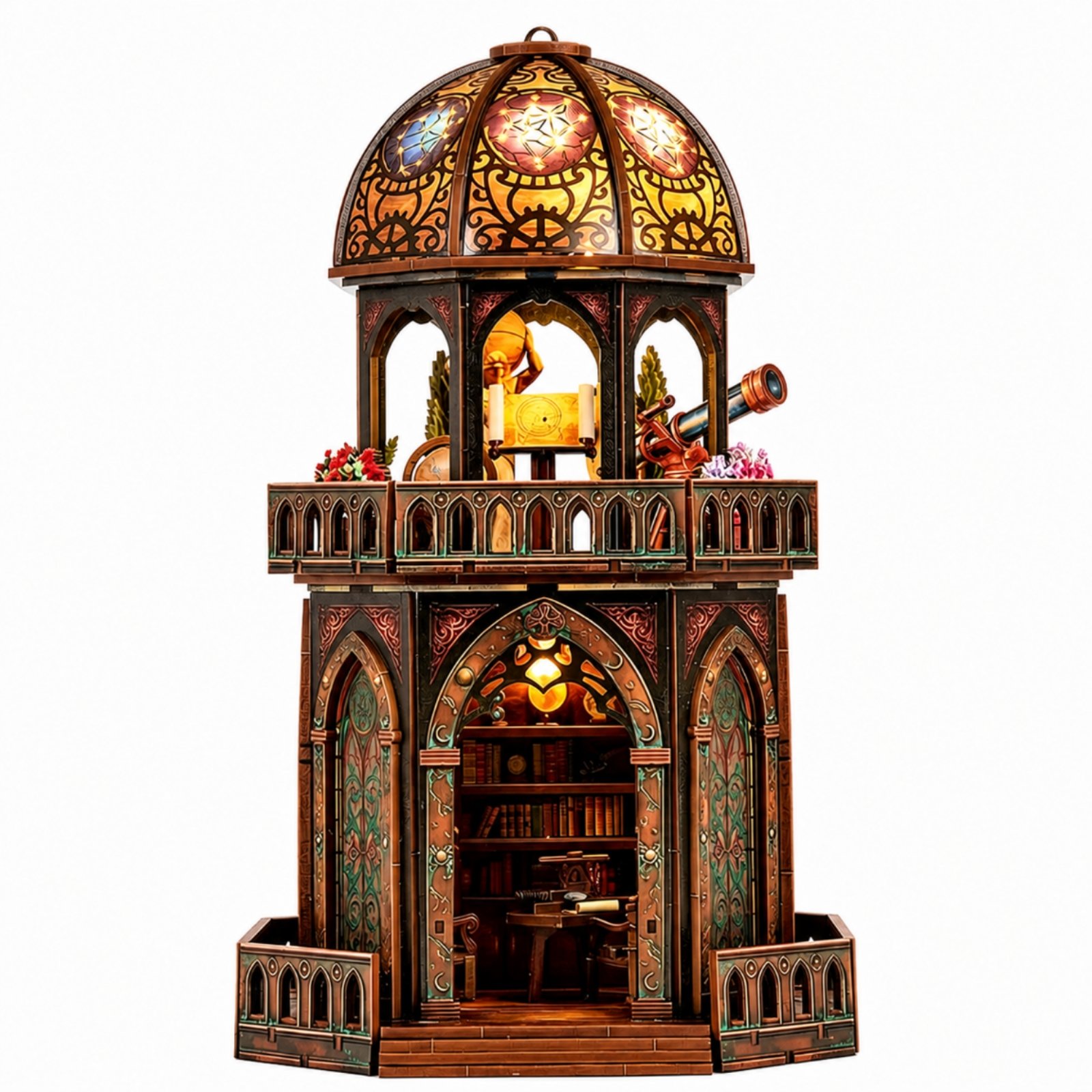 DIY Wooden Observatory Model