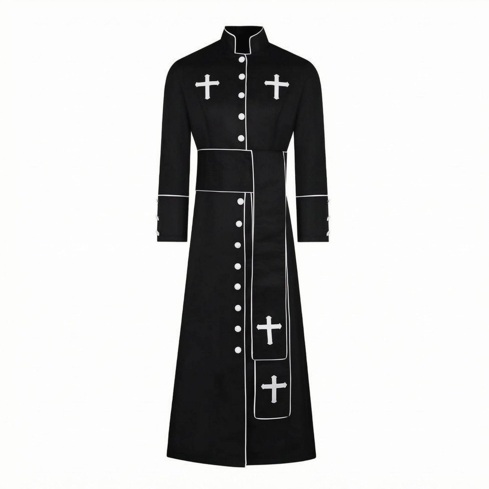 Button-Down Clergy Robe