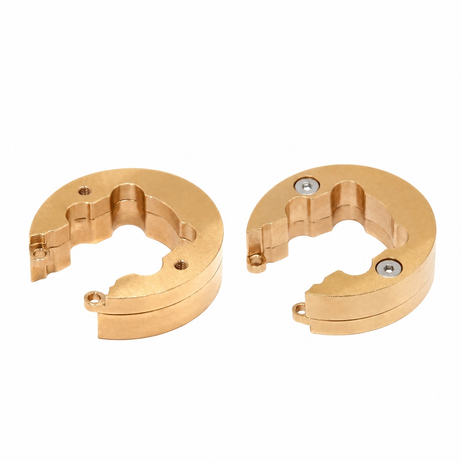2-Piece Brass Wheel Counterweight Assembly