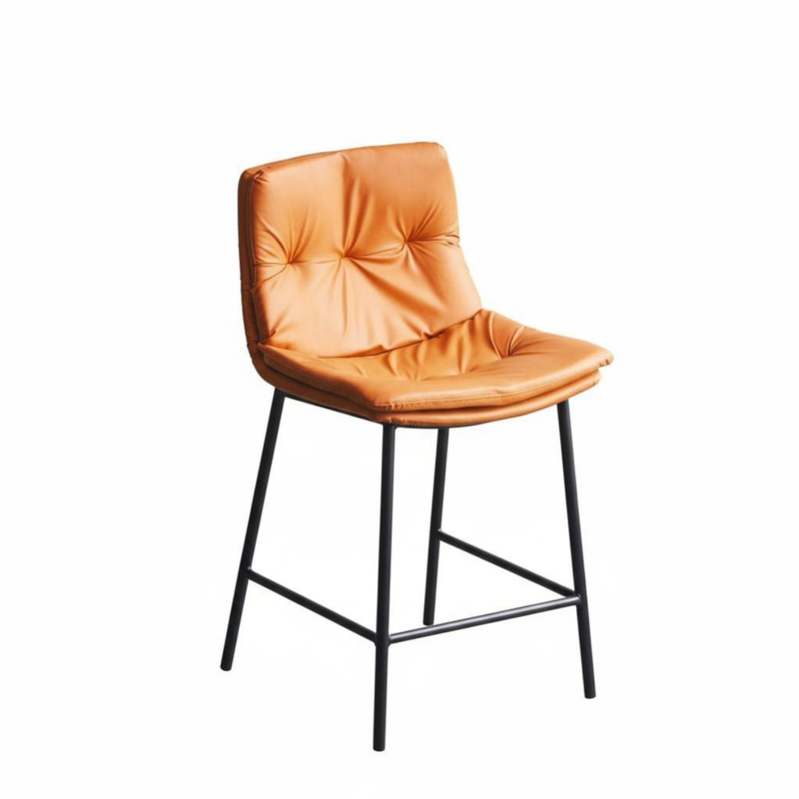 Upholstered High-Back Stool