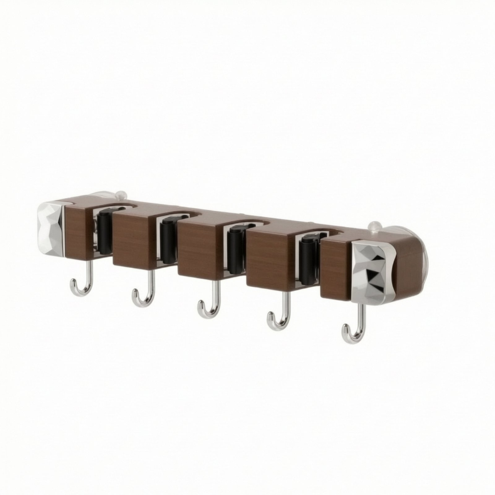 Suction Mop Holder with Hooks
