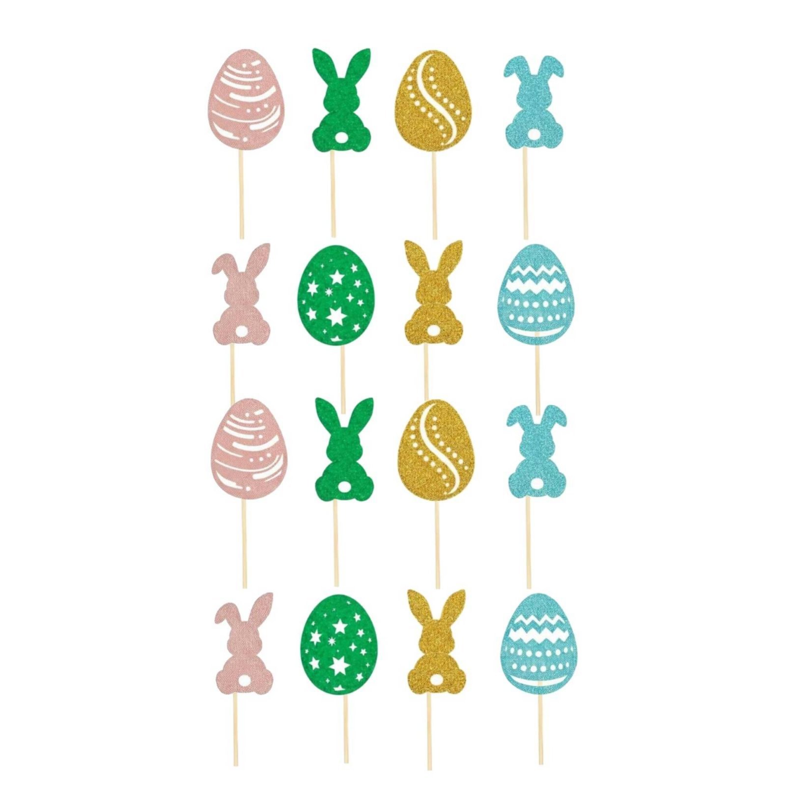Shiny Hare Oval Cake Toppers