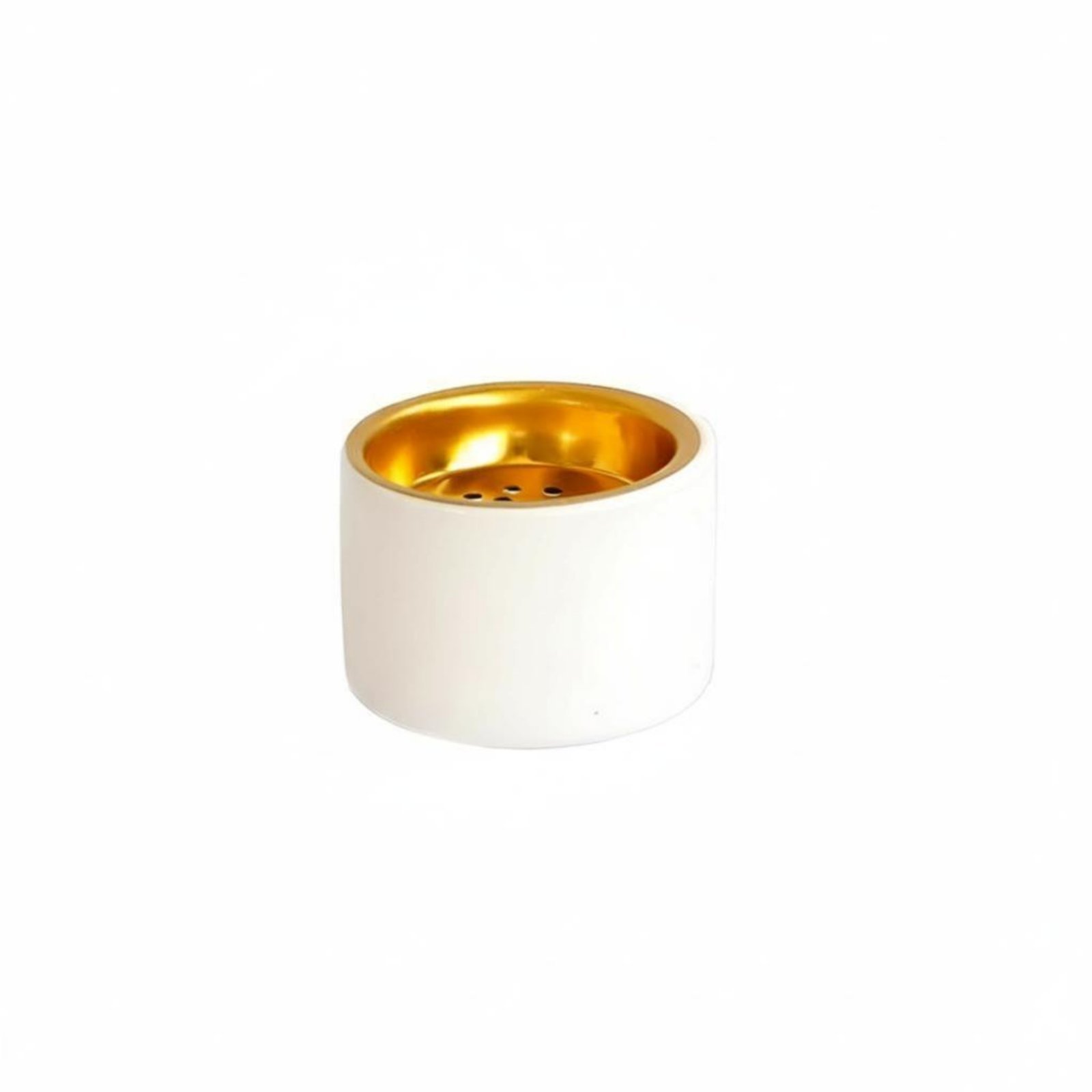 Minimalist Ceramic Incense Burner – White, Size S