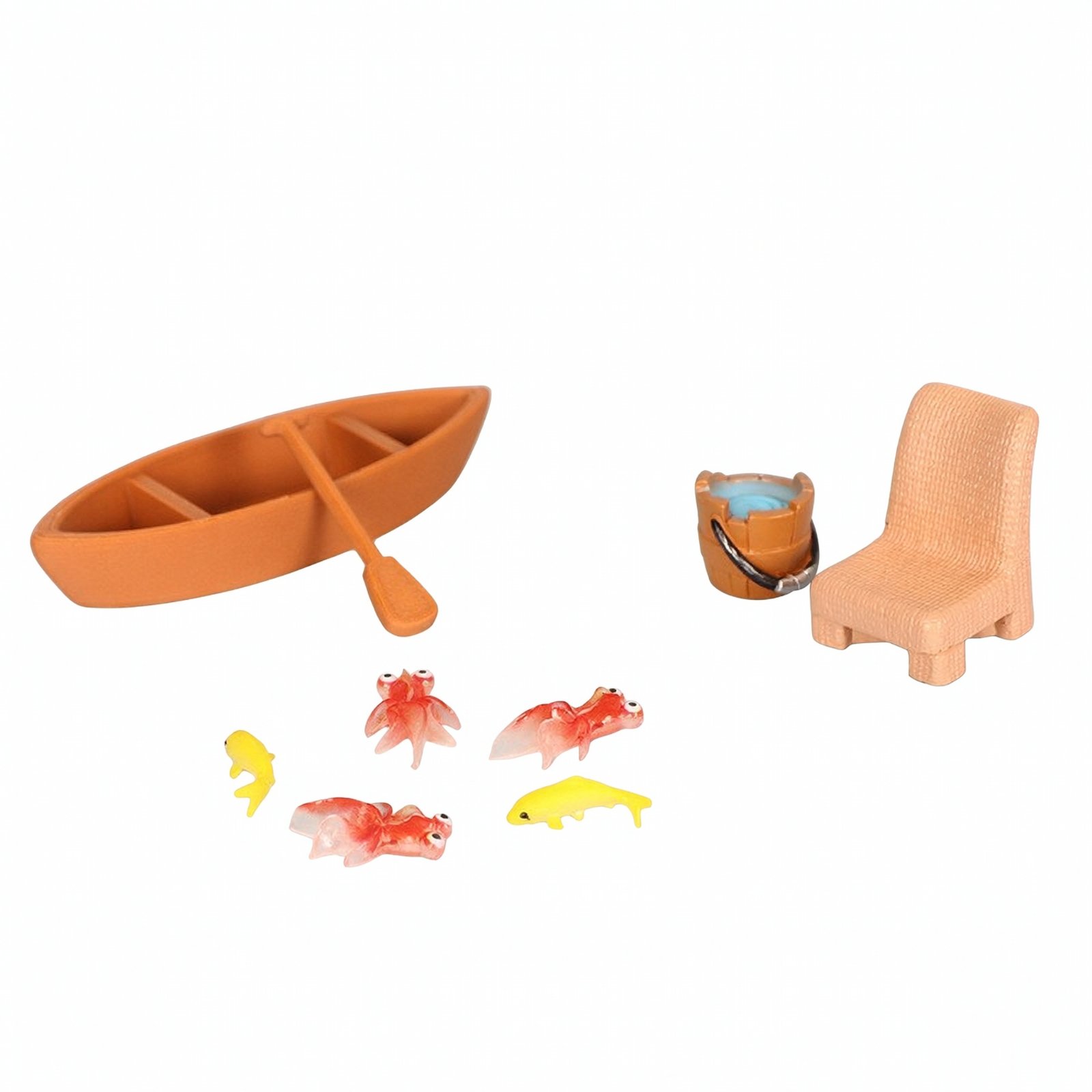 9-Piece Miniature Rowboat Set