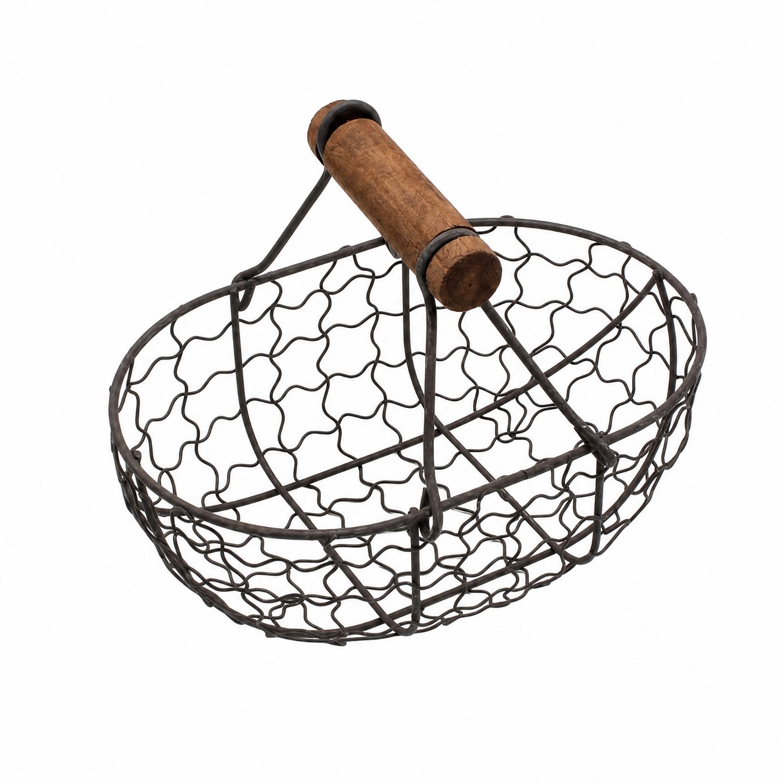 Oval Metal Wire Storage Basket