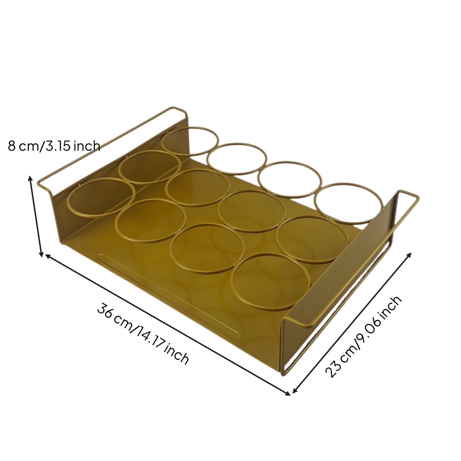 Beverage Storage Rack with Handles