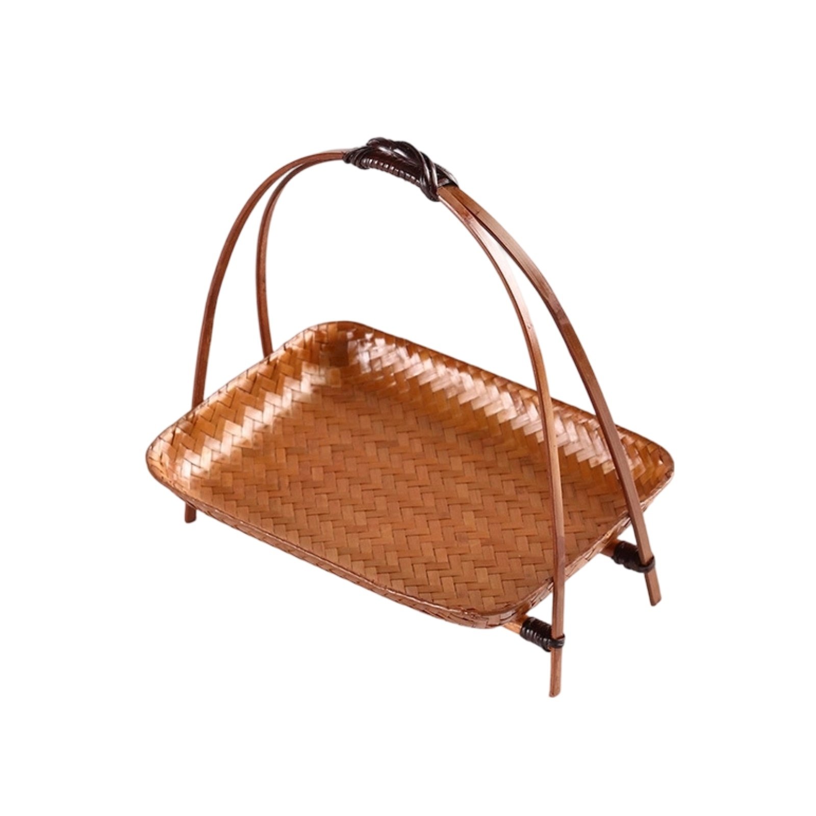 Rectangular Bamboo Basket Tray