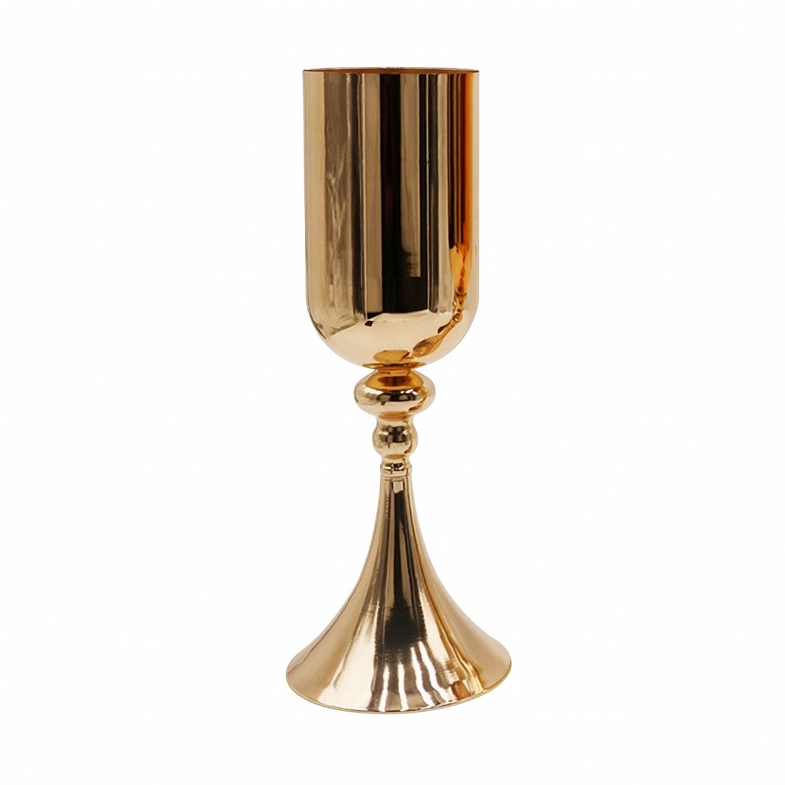 Pedestal Vase Polished Gold