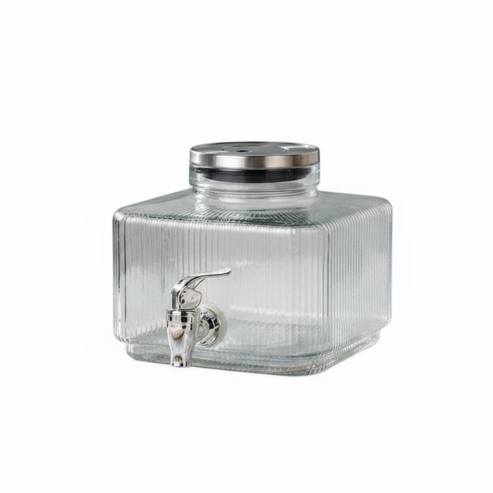 Glass Beverage Dispenser with Spigot
