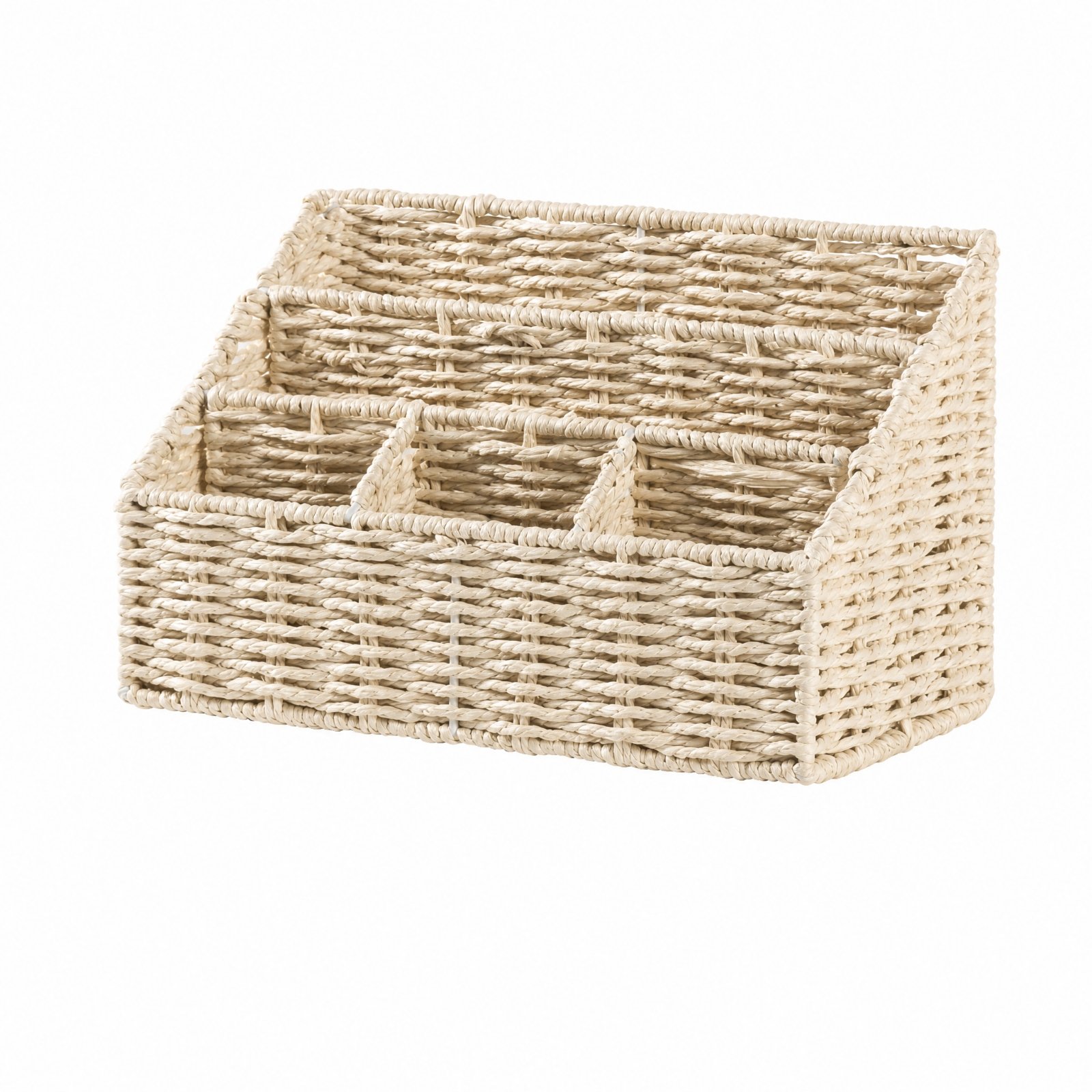 Woven Paper Rope Desk Basket