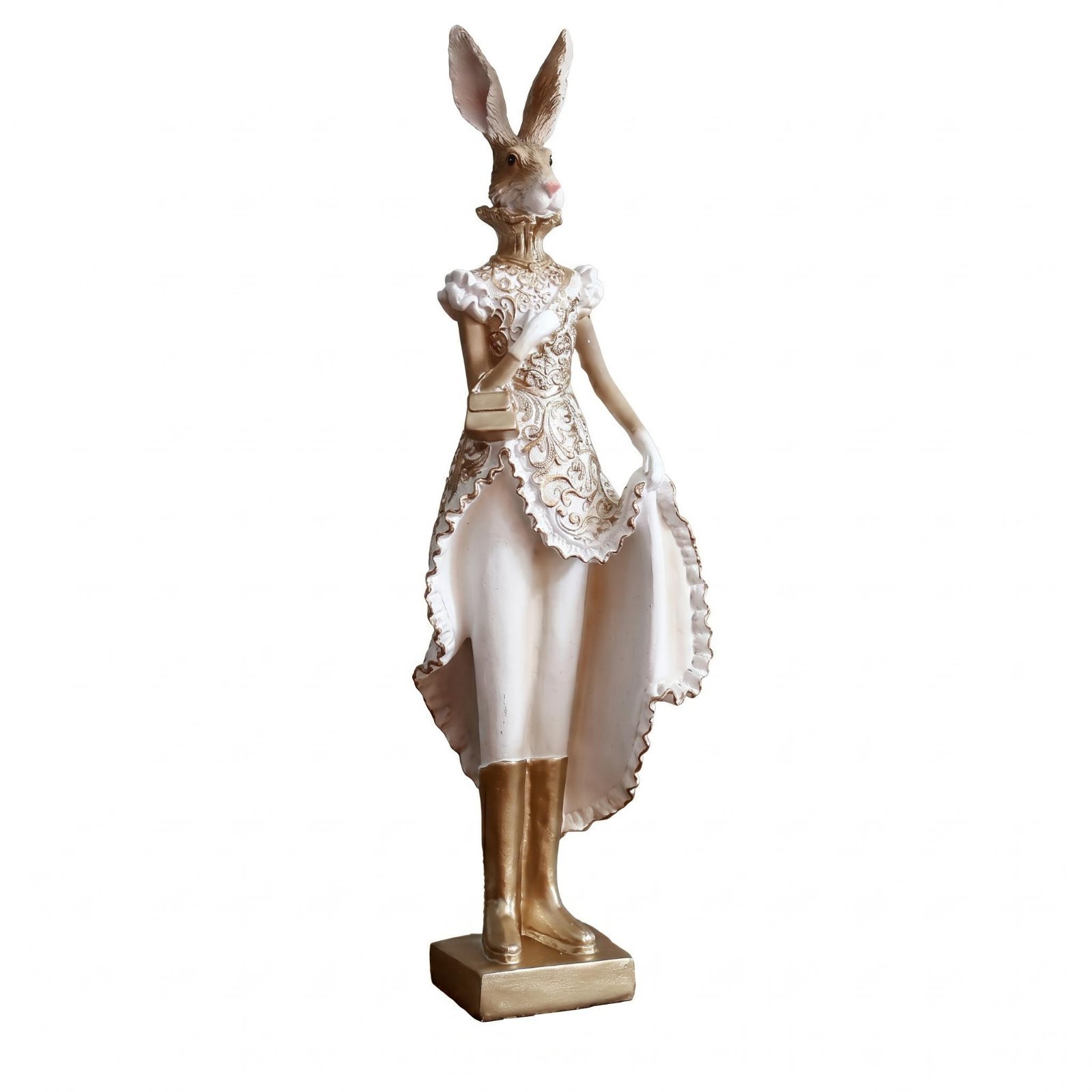 Resin Hare Figurine – Female Rabbit
