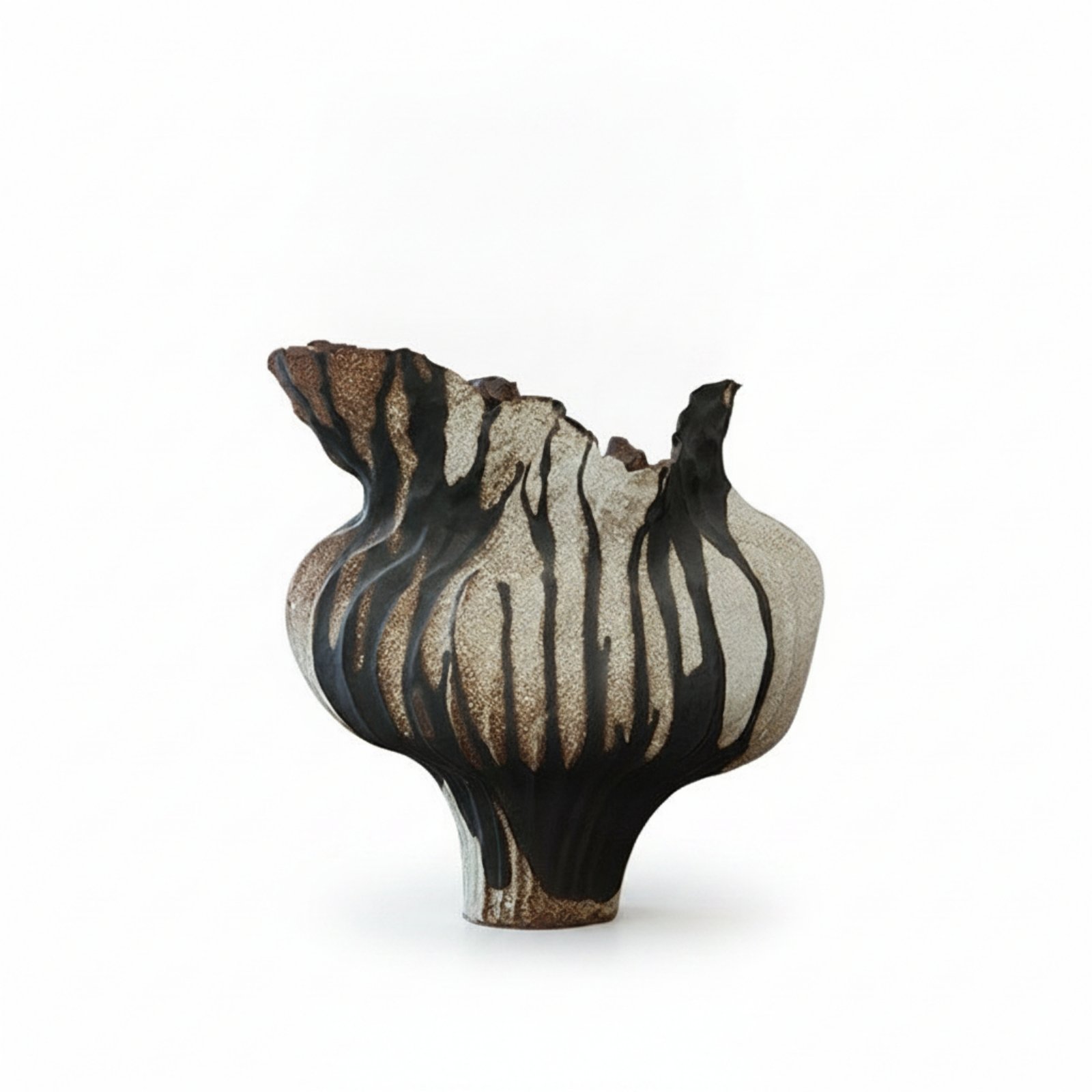 Striped Ceramic Vase