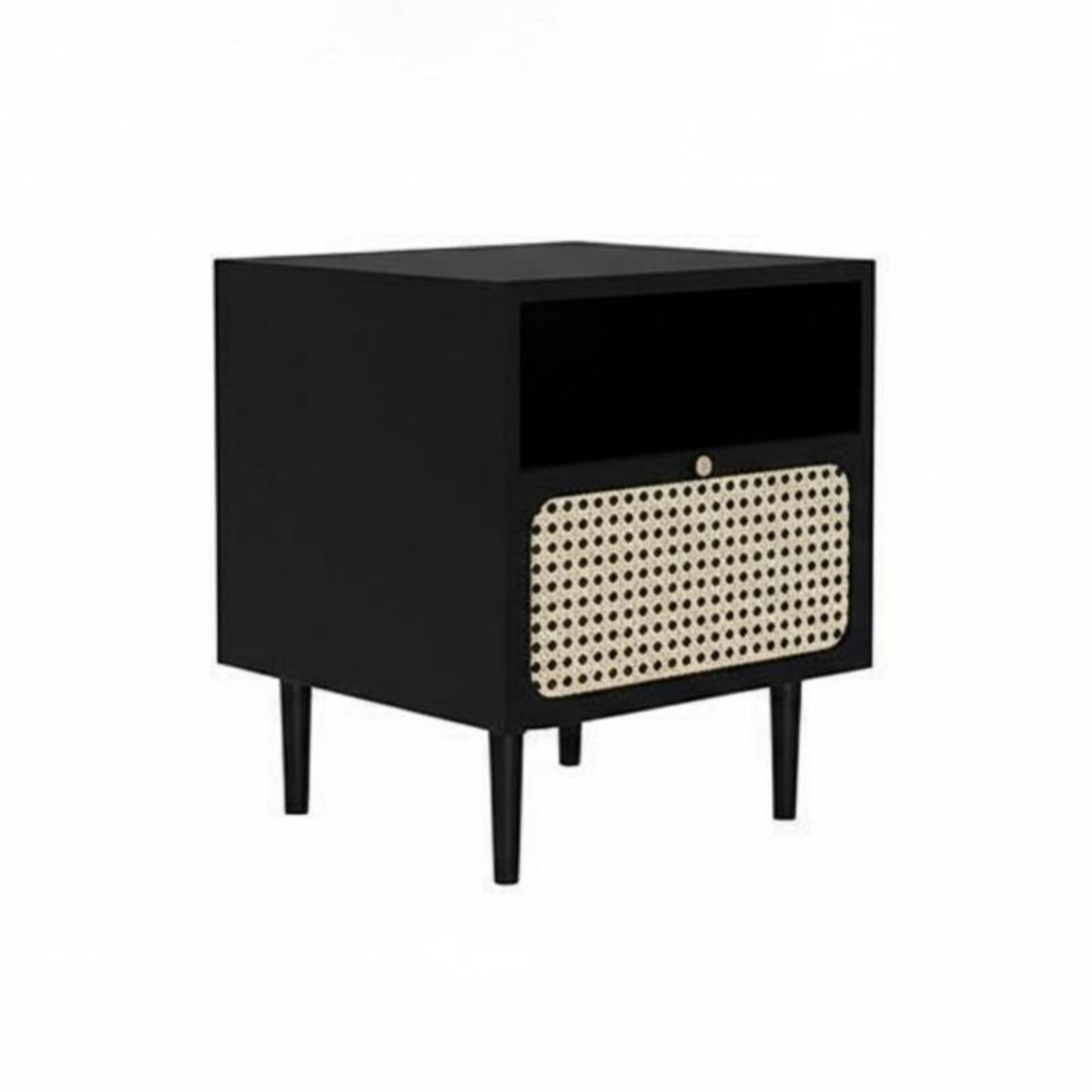 Rattan Drawer Side Table