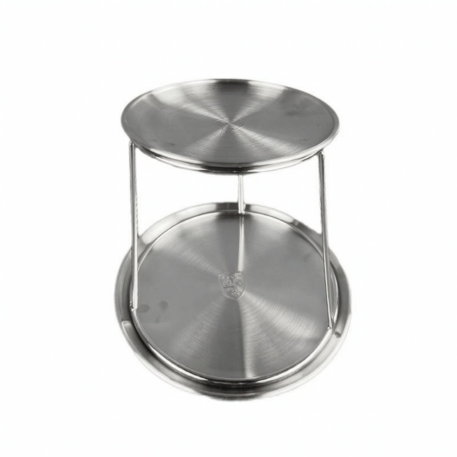 Stainless Steel Two-Tier Serving Rack
