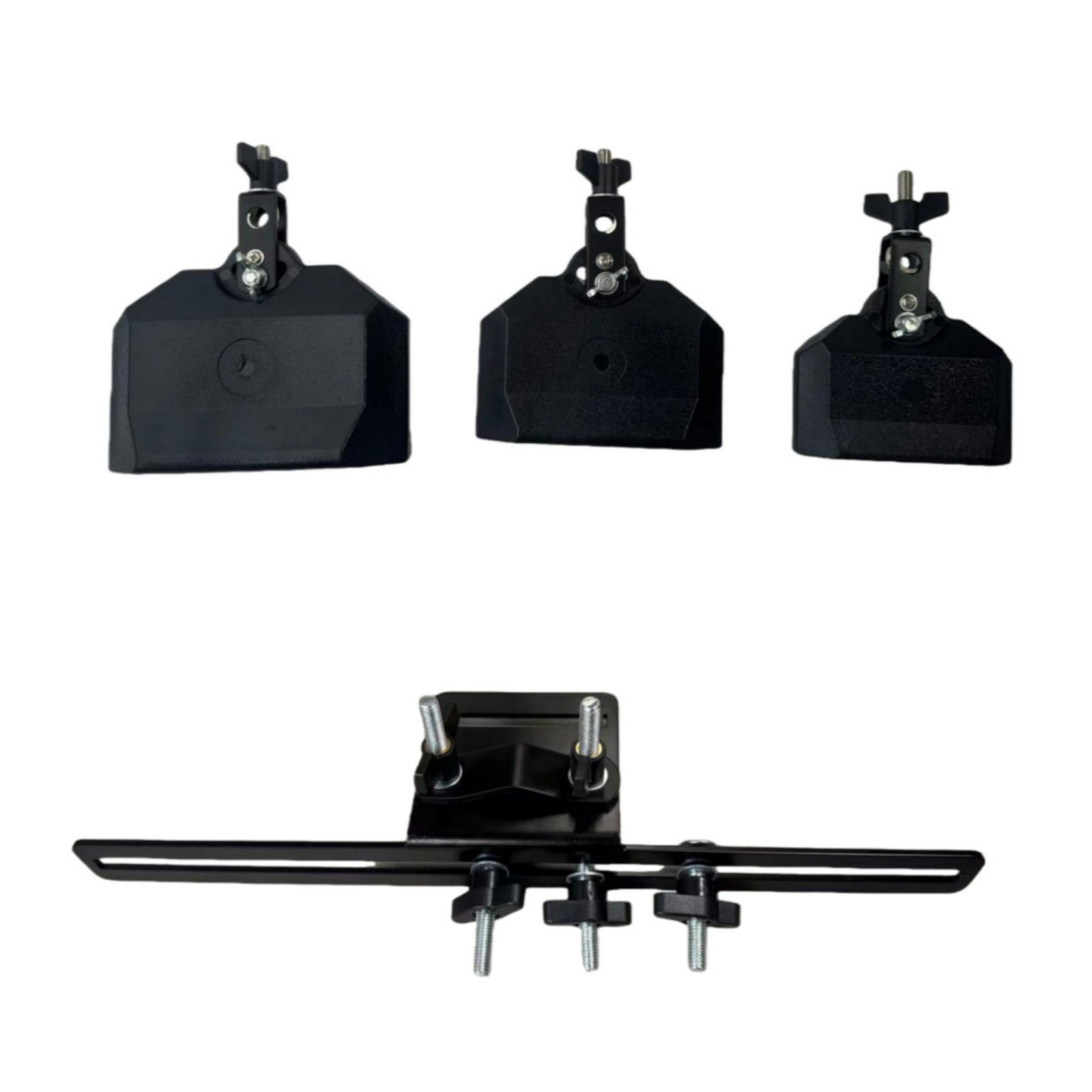 3-Piece Drum Cowbell Set Assorted Sizes