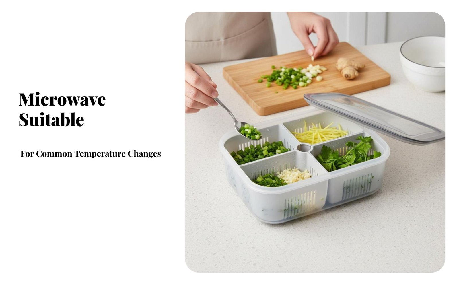 4-Piece Airtight Freezer Container