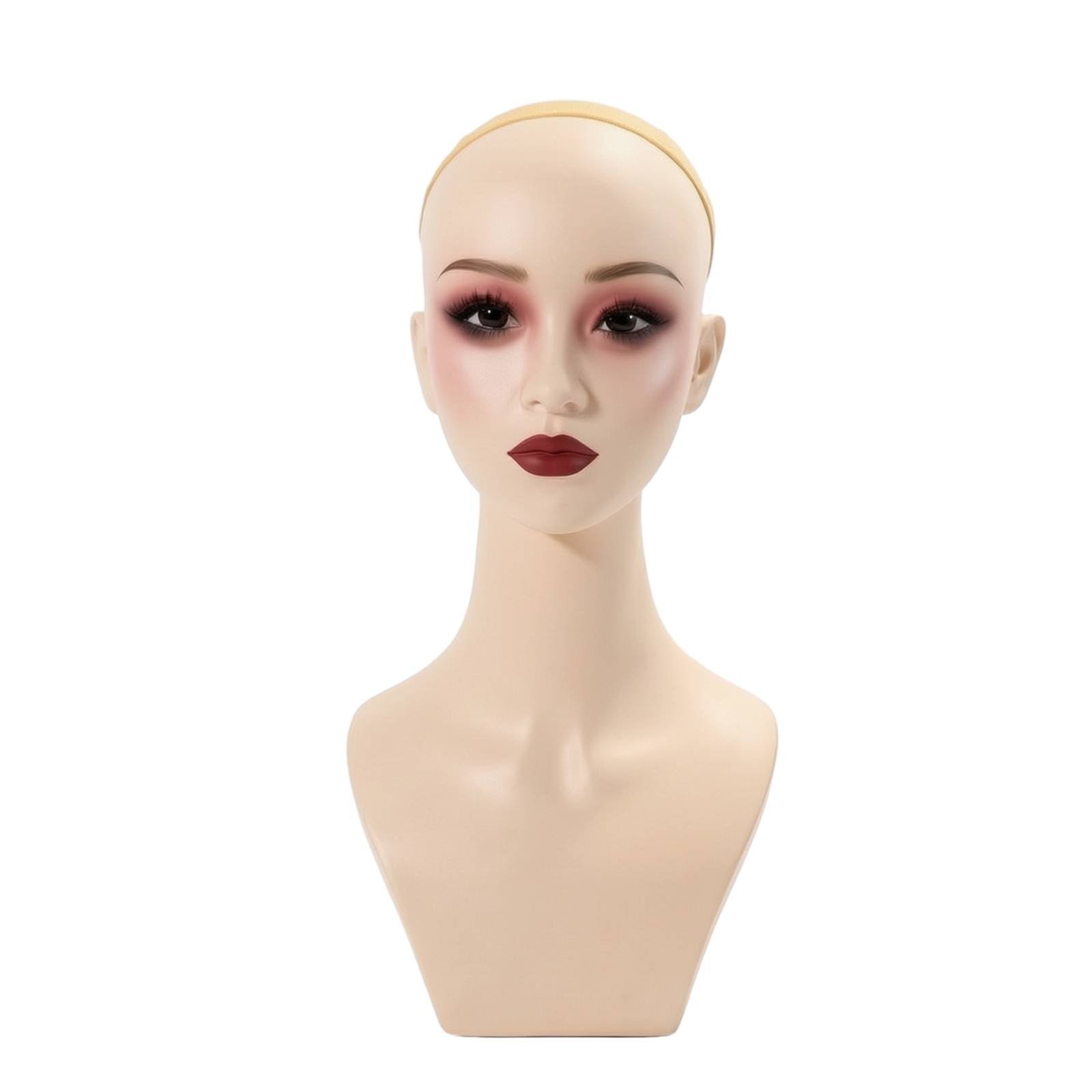 Mannequin Head with Shoulders – Purple
