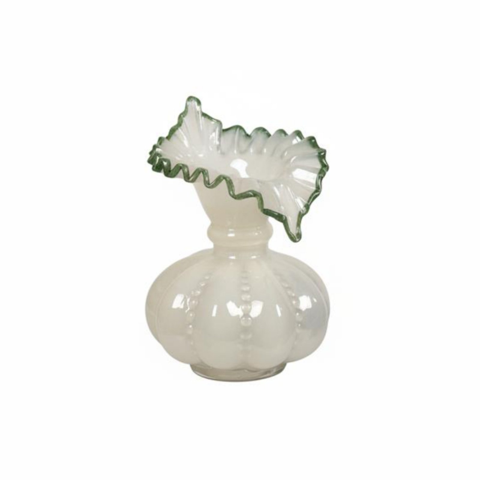 Pumpkin-Shaped Glass Vase