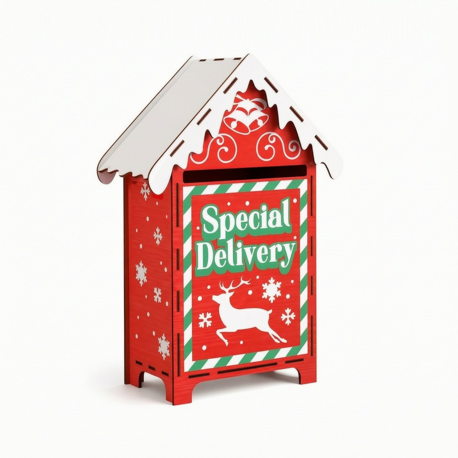 Wooden Christmas Mailbox