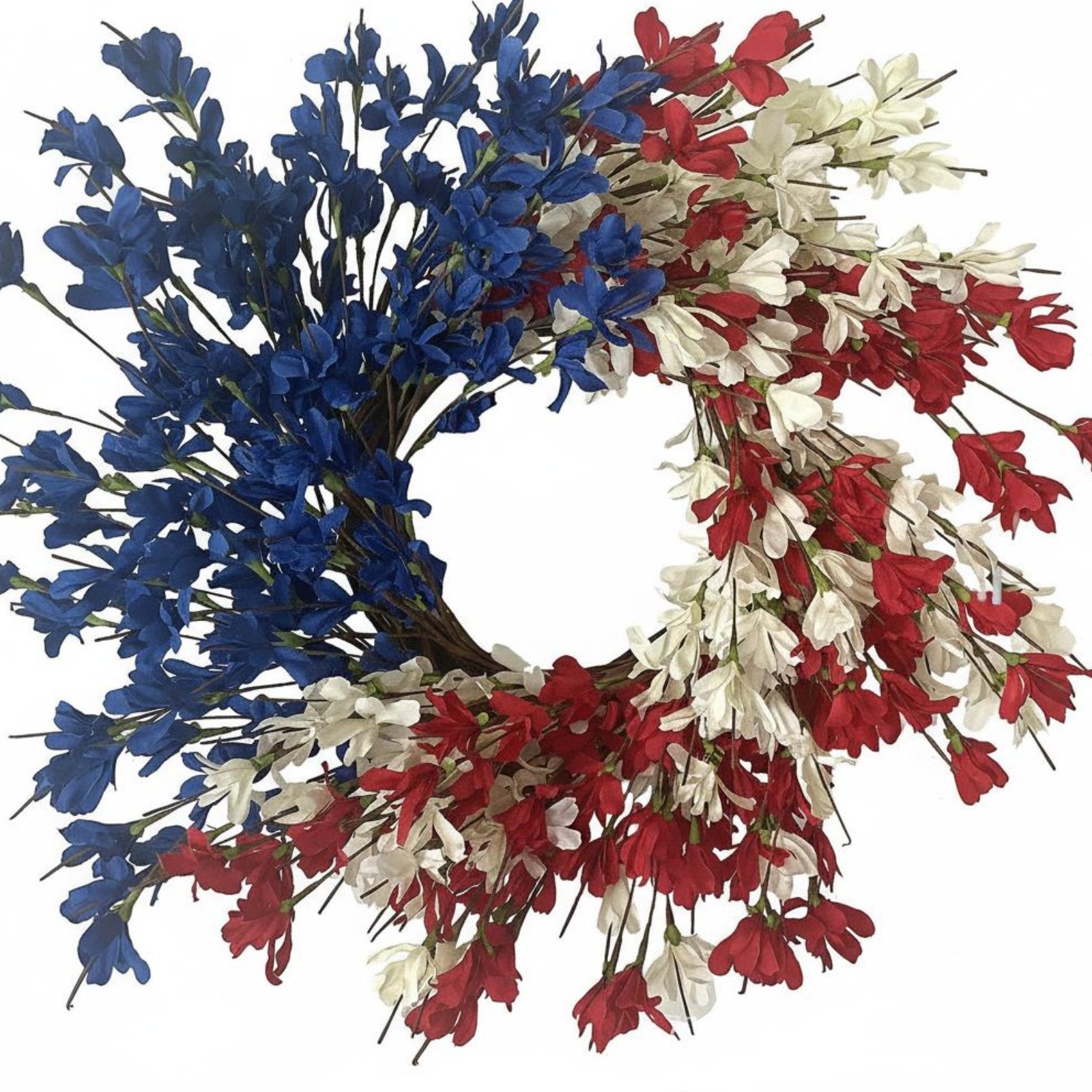 Patriotic Floral Wreath