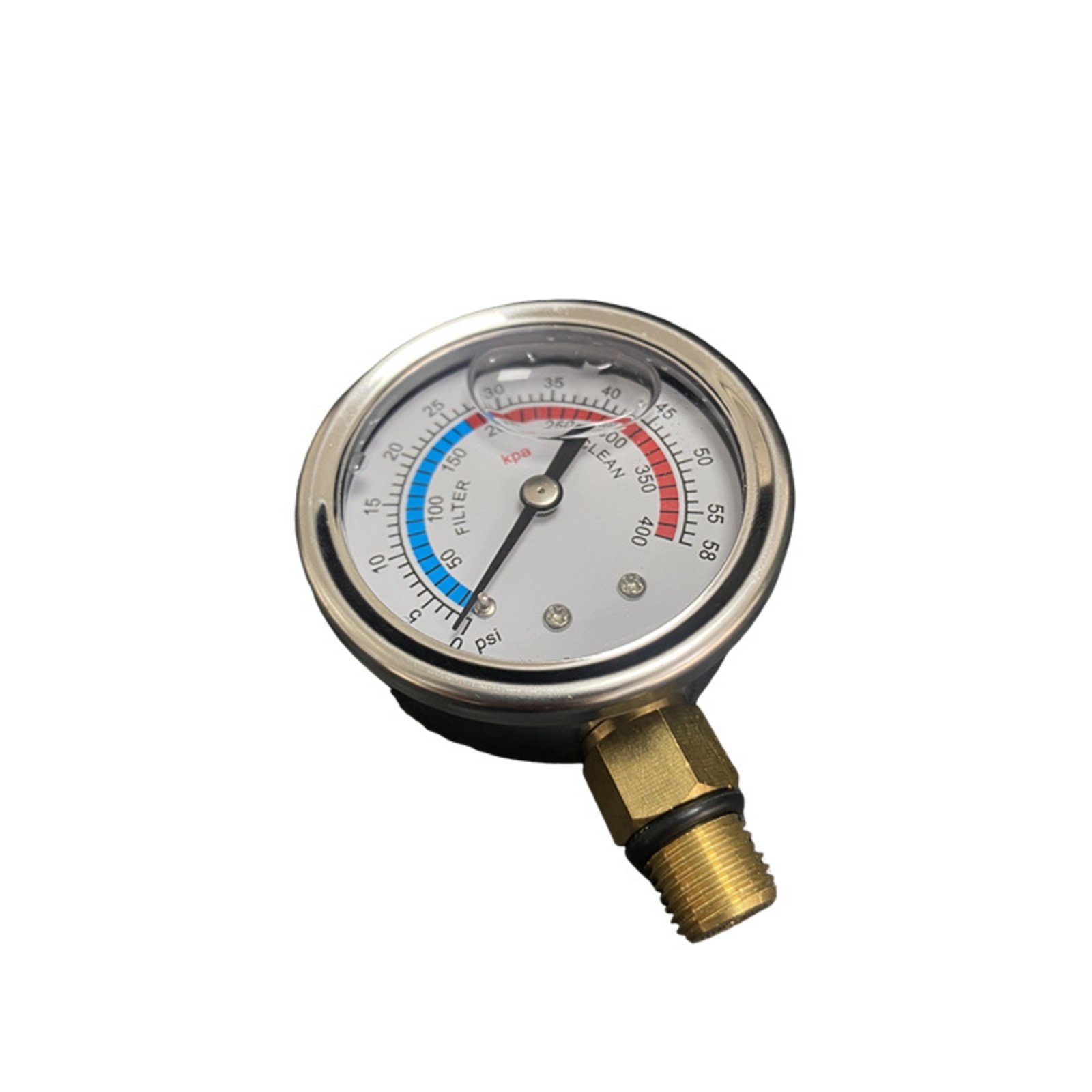 Set of 4 Dual Scale Pressure Gauge
