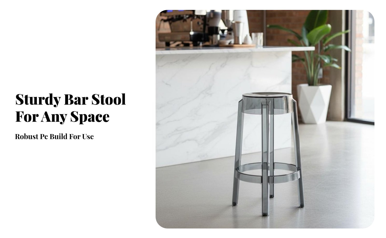 Transparent Bar Stool