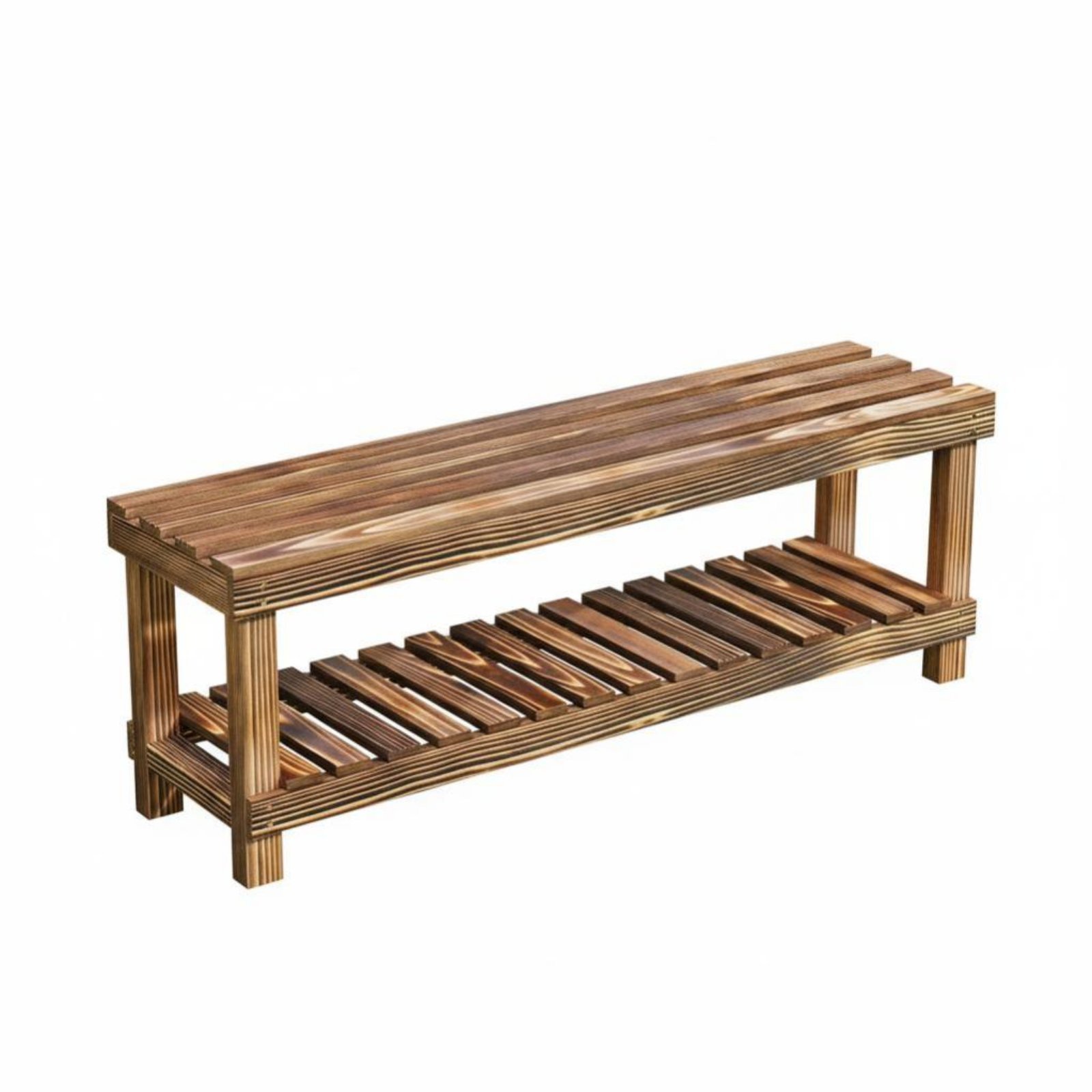 Multi-Tier Wooden Plant Ladder