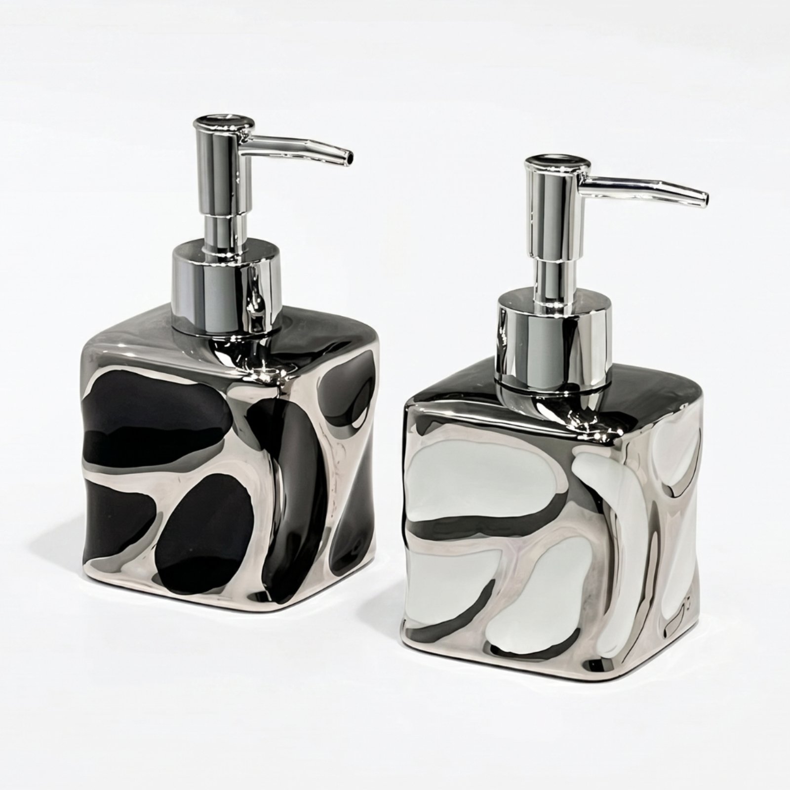 Ceramic Dispenser Bottle Marbled