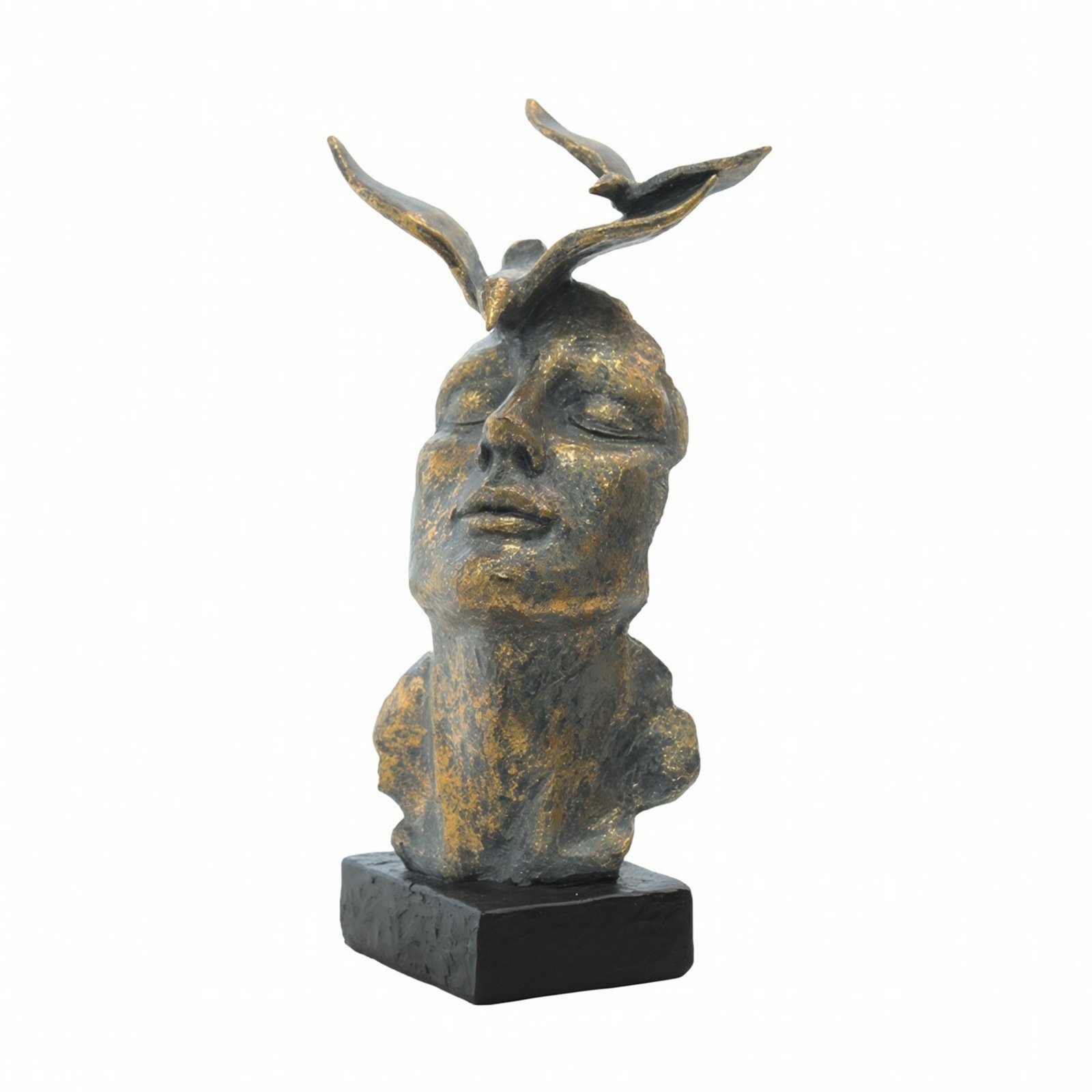 Resin Sculpture with Ebony Base