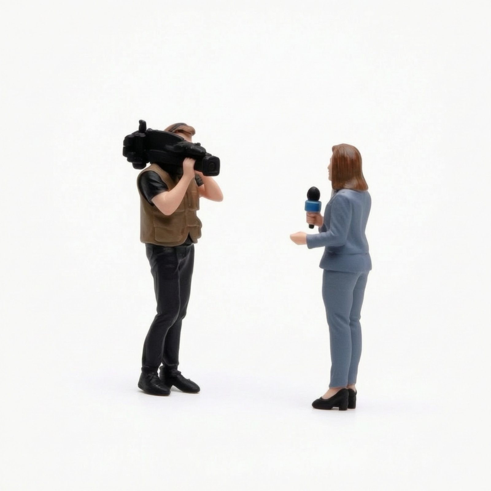 Hand Painted Cameraman Figures