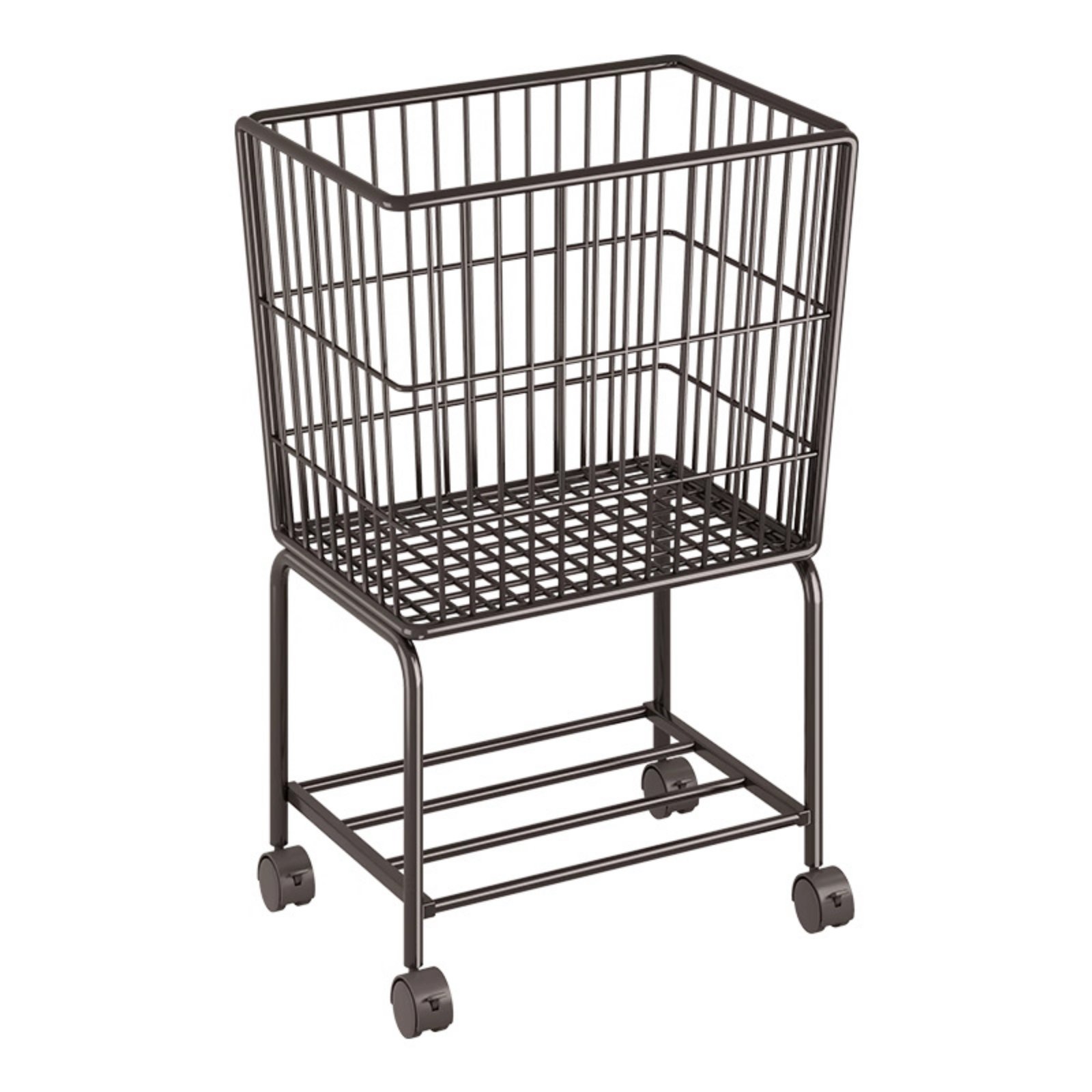 Rolling Laundry Cart with Basket
