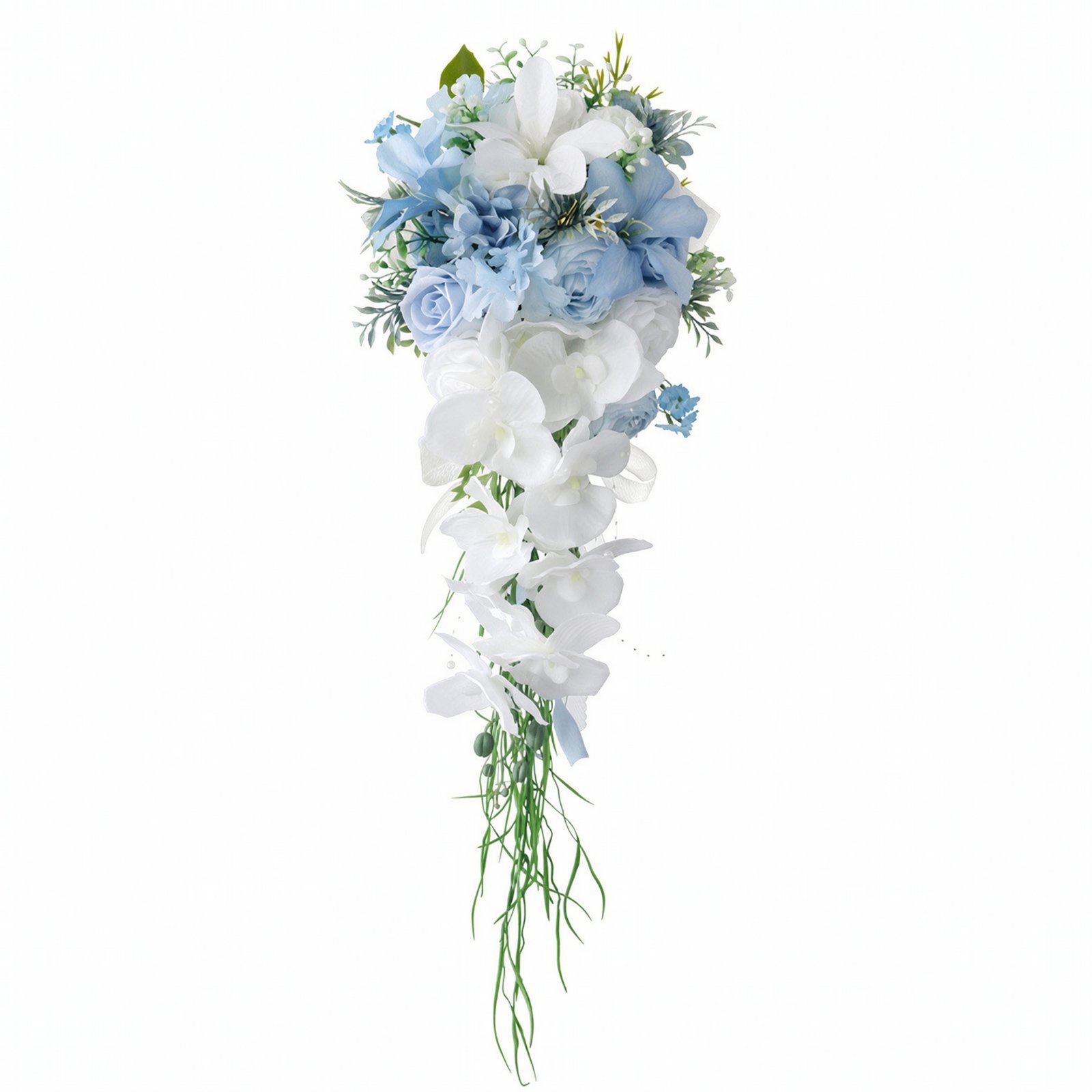 Teardrop Bridal Bouquet – Ice Blue