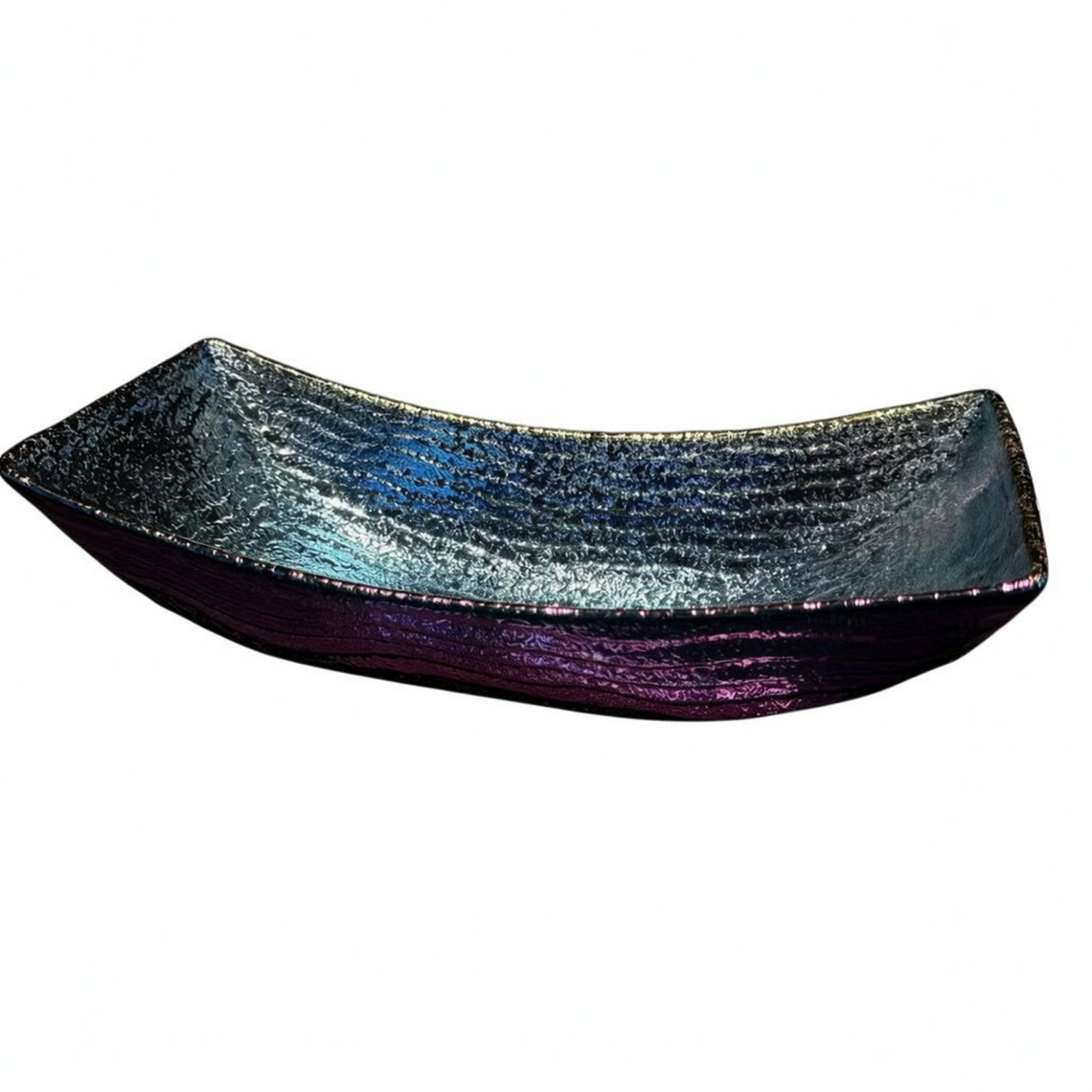 Sashimi Plate Textured Glazed