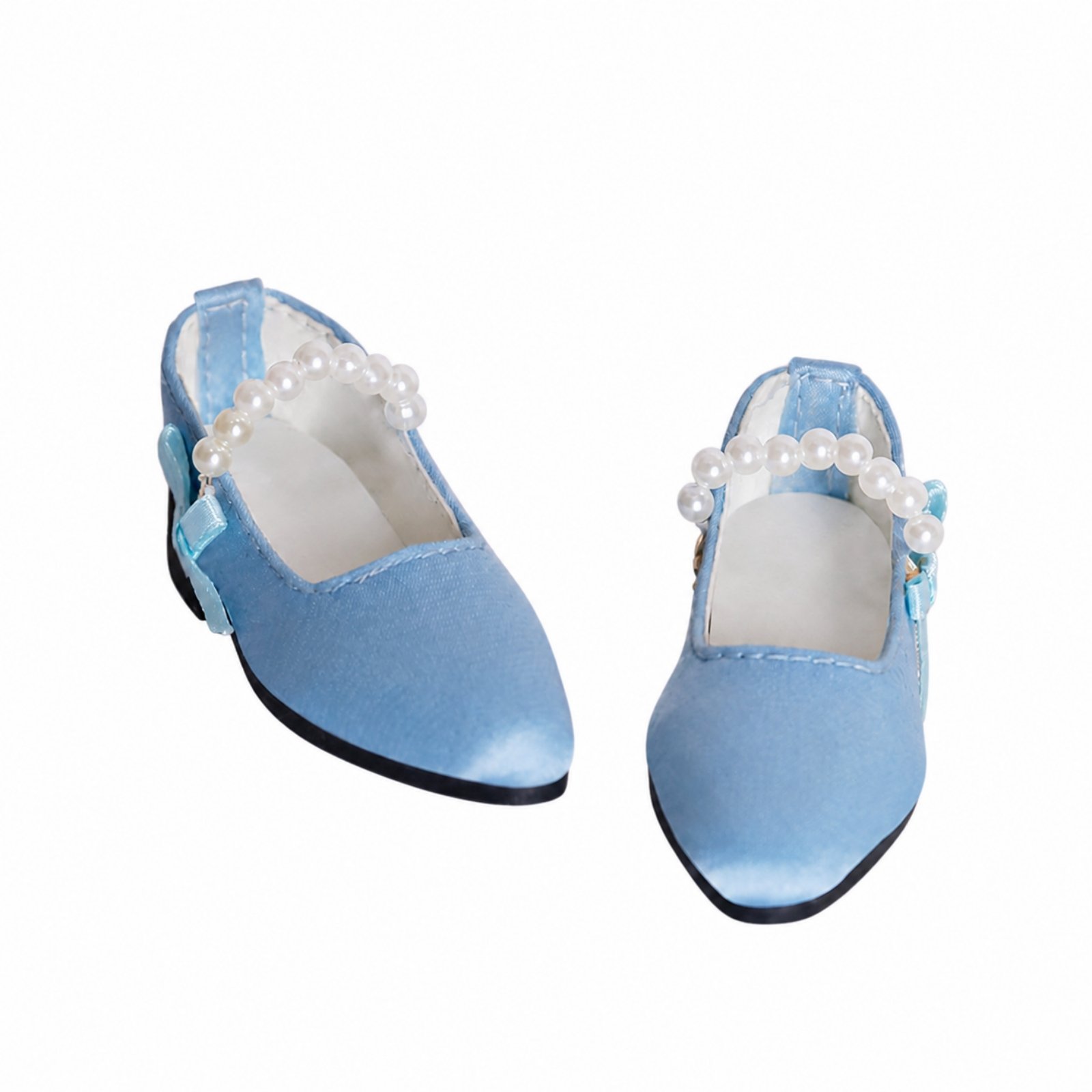 Pointed-Toe BJD Shoe with Pearl Strap