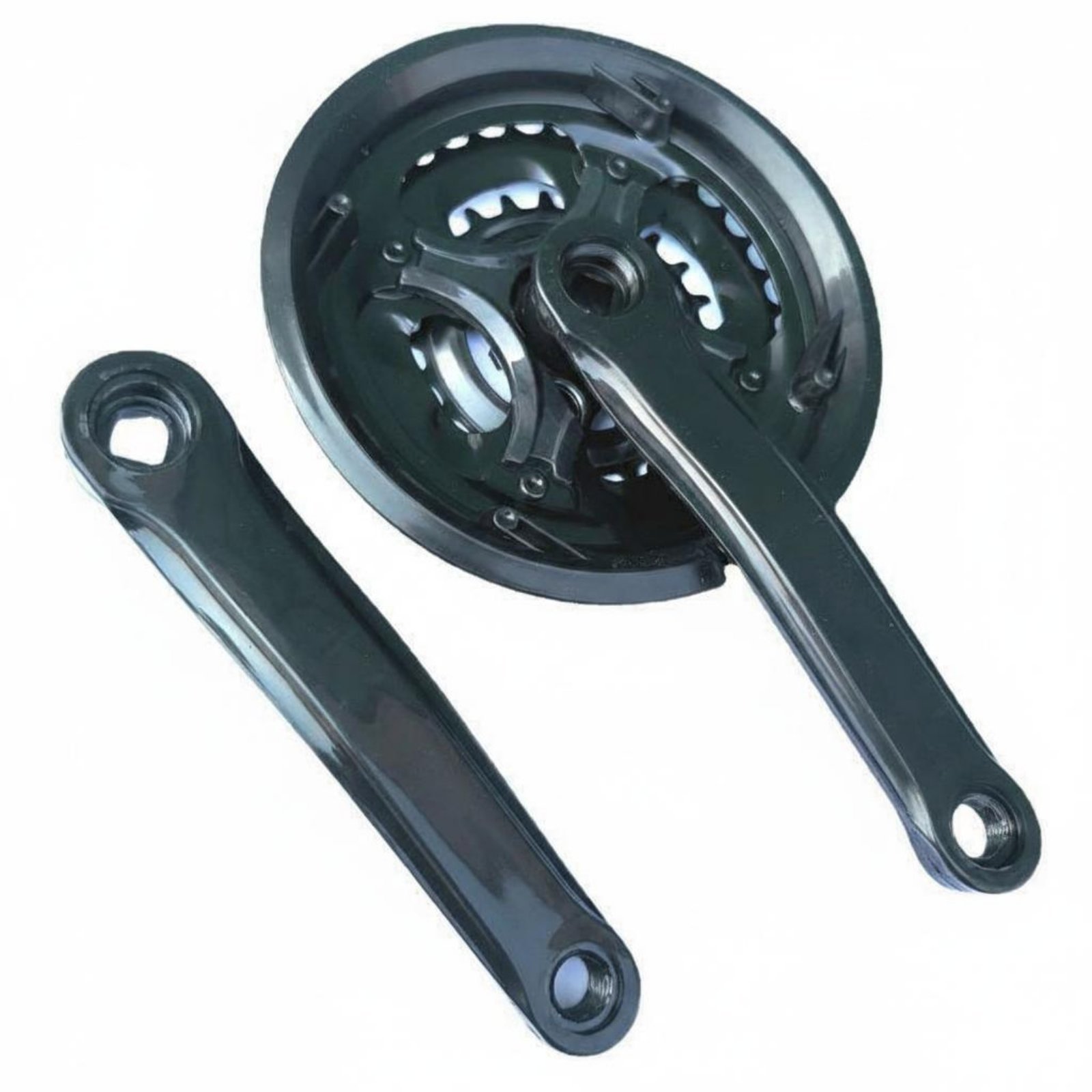 Crankset with Chain Guard