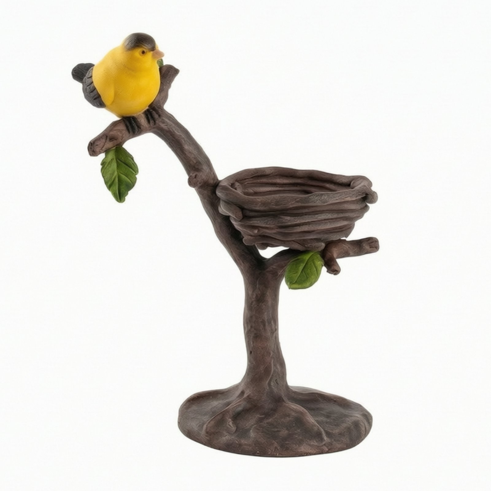 Bird Statue with Branch