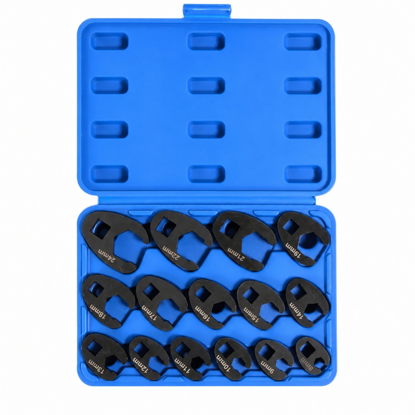 15-Piece Carbon Steel Brake-Line Wrench Set