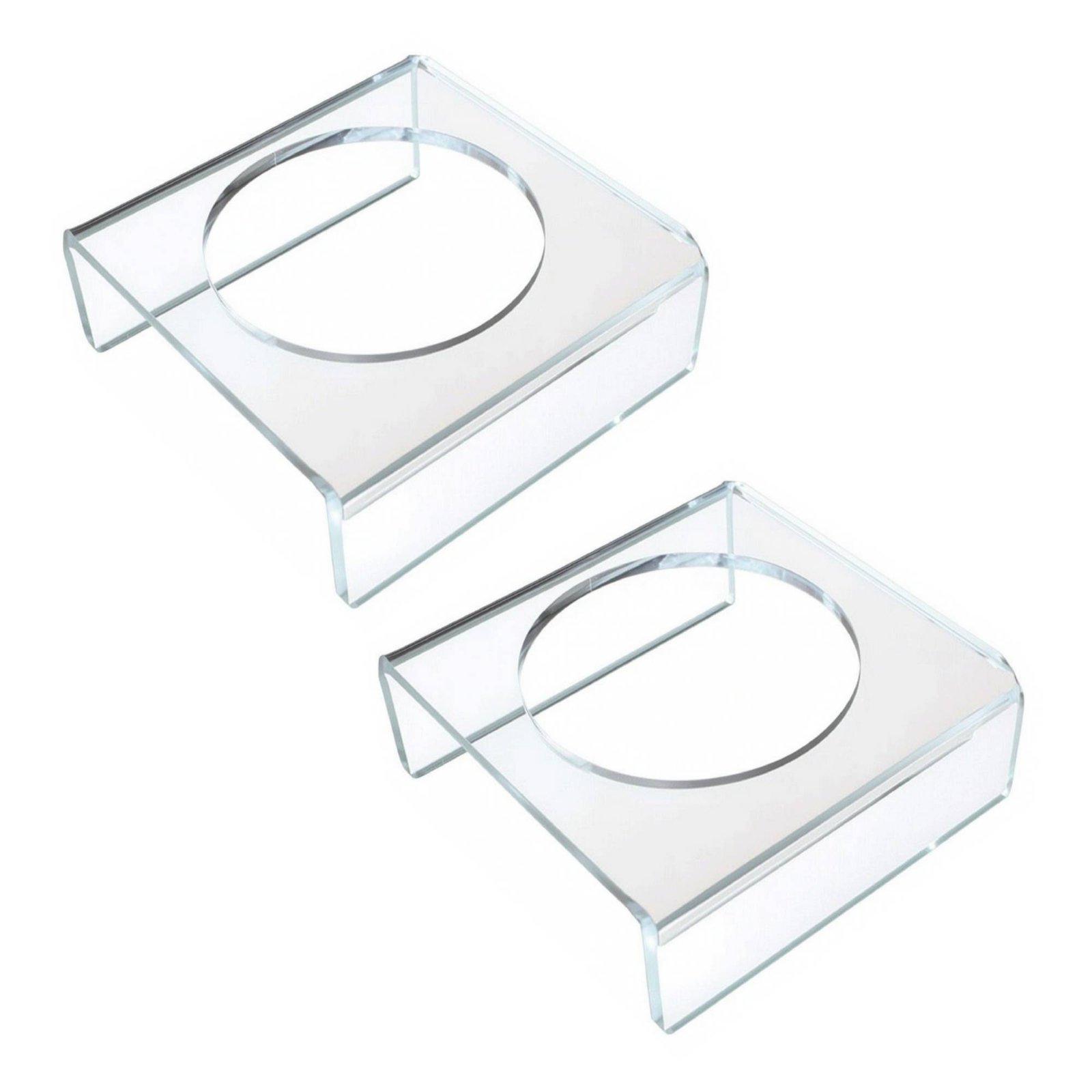 2-Piece Transparent Rugby Ball Stand