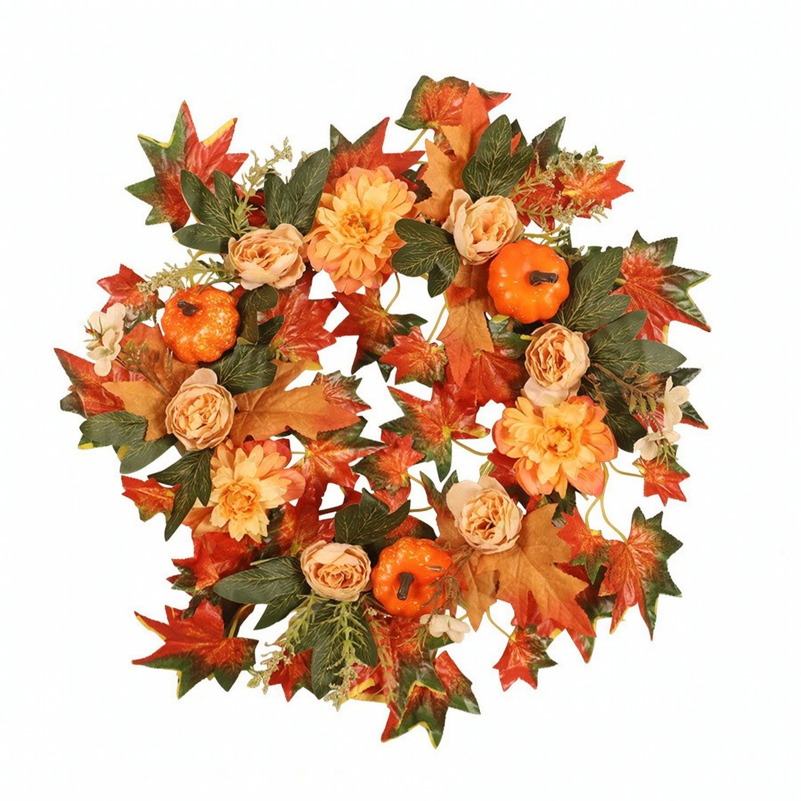 Harvest Wreath with Peonies