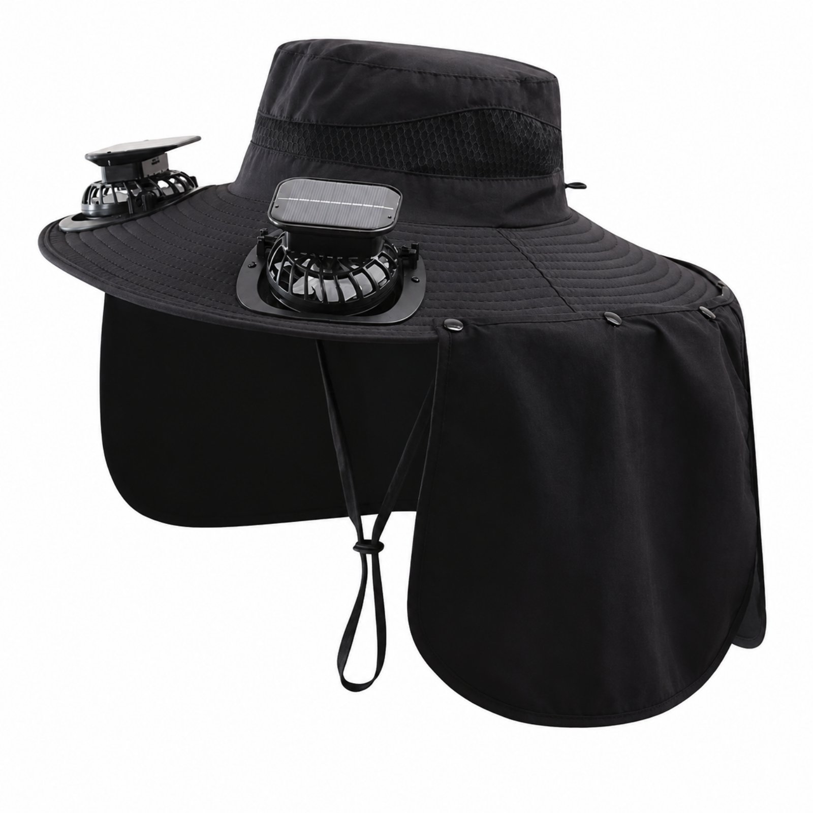 Heat-Resistant Fishing Hat with Fan