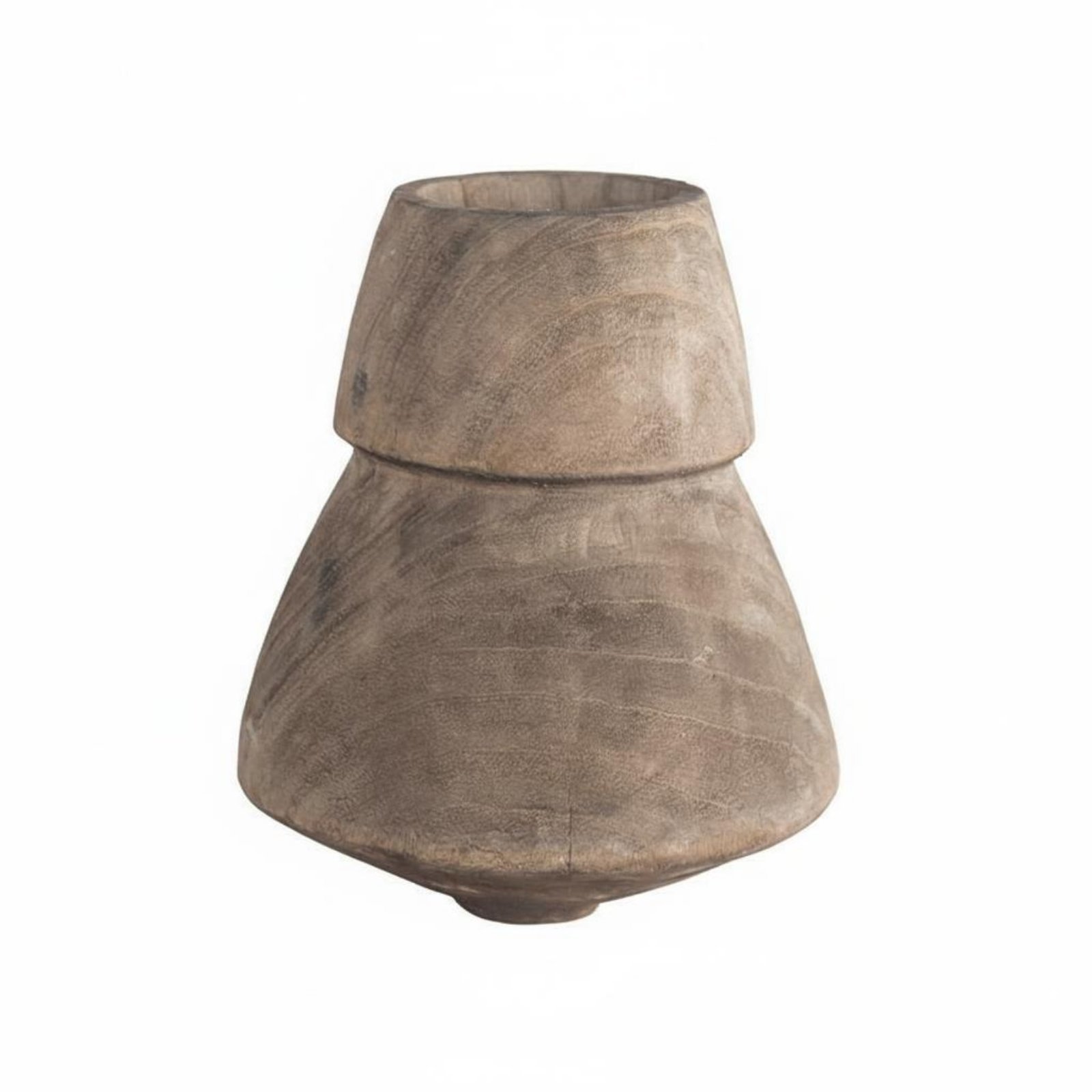 Patina Wood Vase