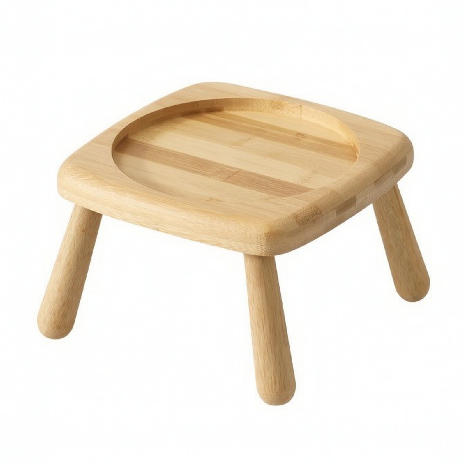 Raised Wooden Pet Bowl Stand