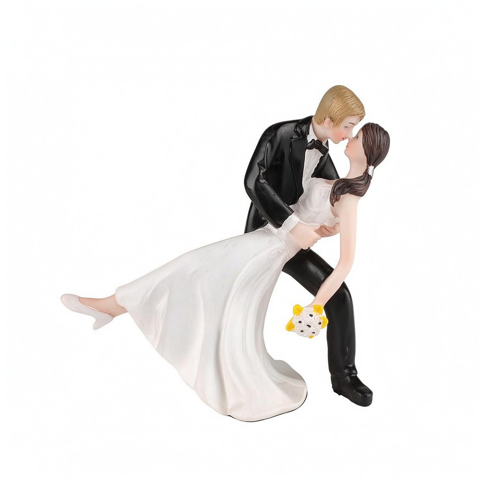 Hand-Painted Bride Groom Figurine