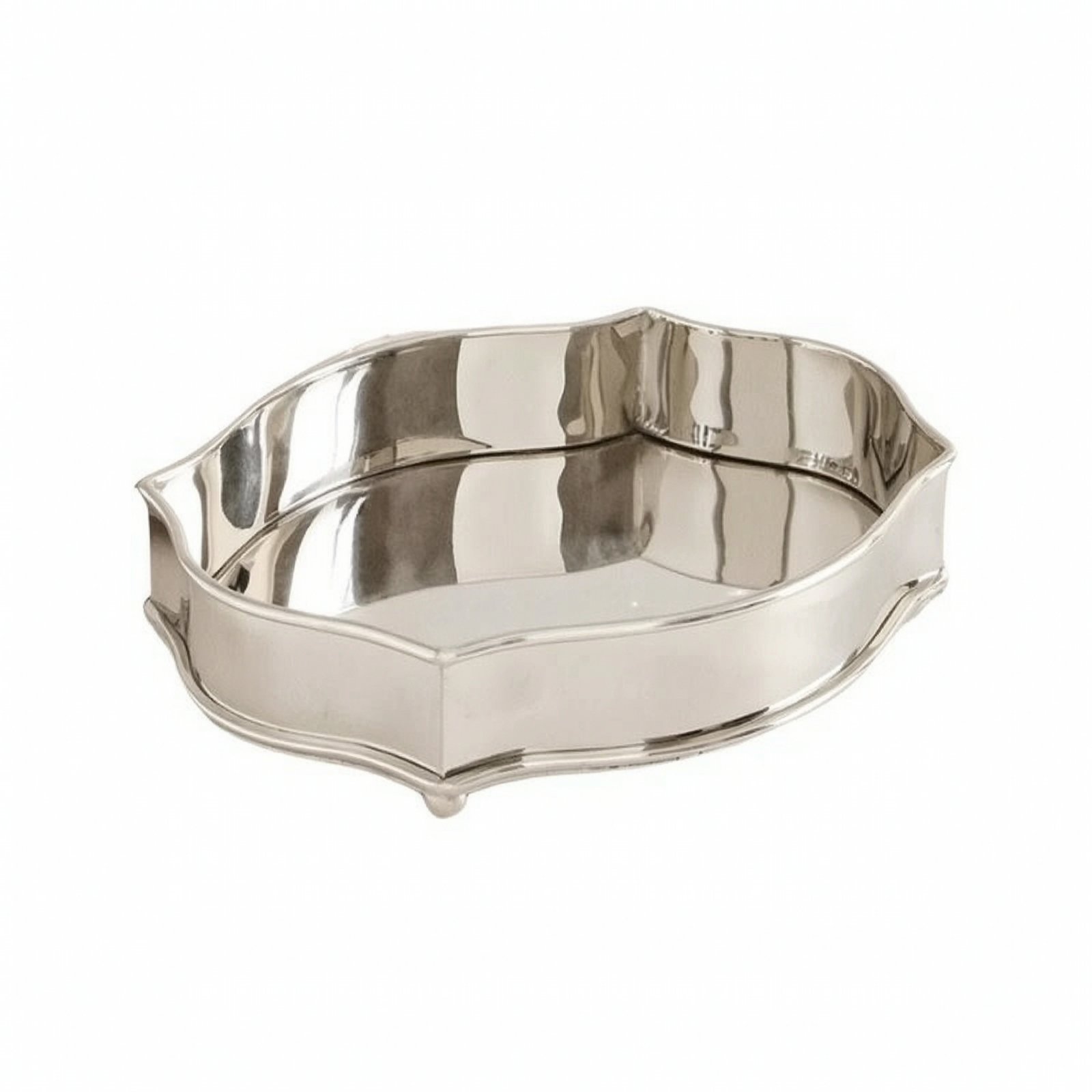 Mirrored Metal Tray